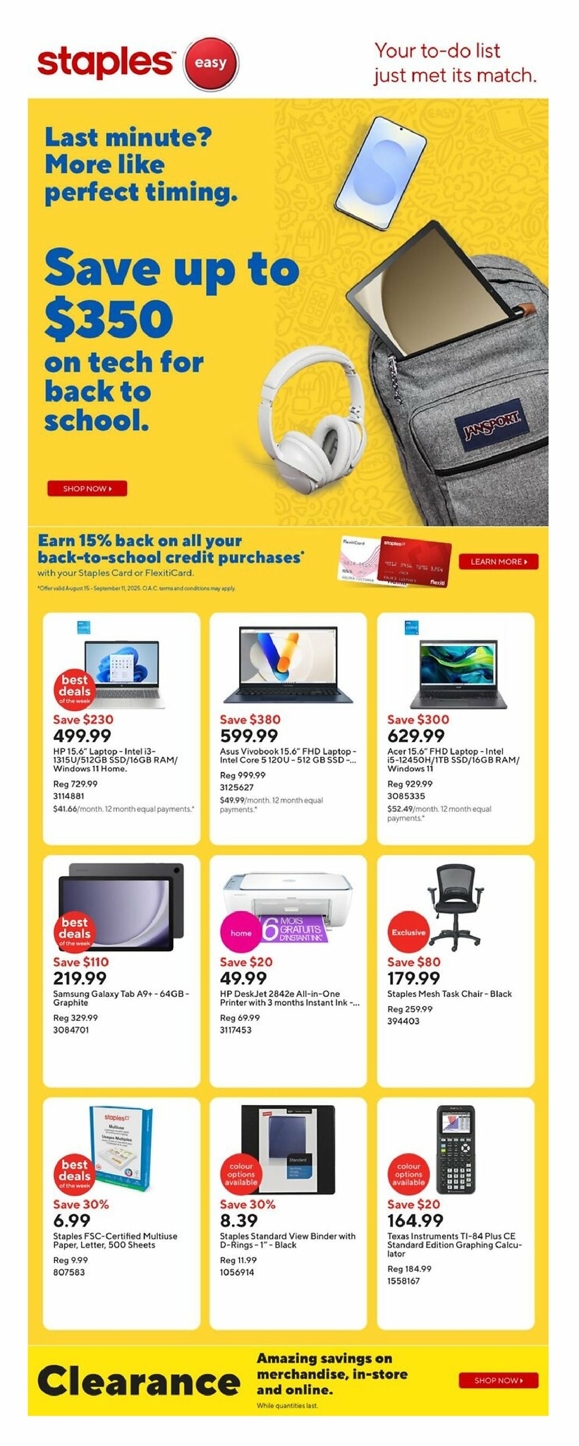 staples - Staples flyer valid from 09-05 - 09-11