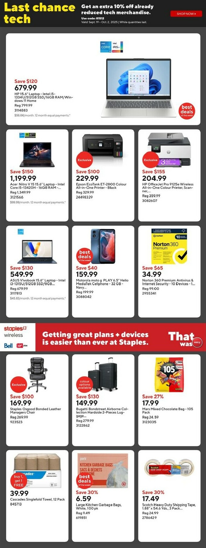 staples - Staples flyer valid from 09-26 - 10-02 - page: 2