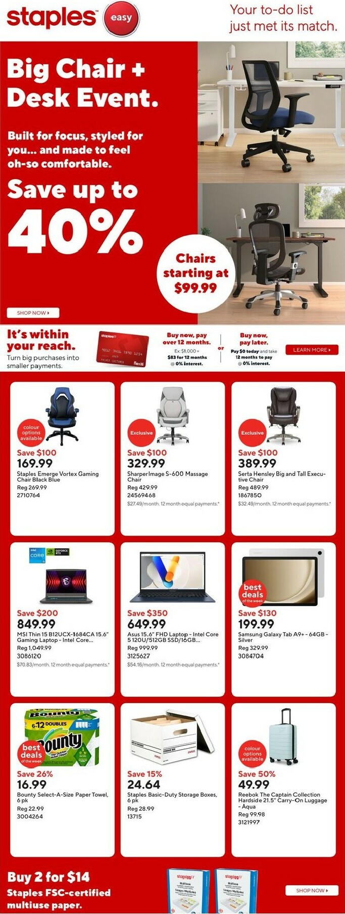 staples - Staples Flyer Valid From 10-24 to 10-30