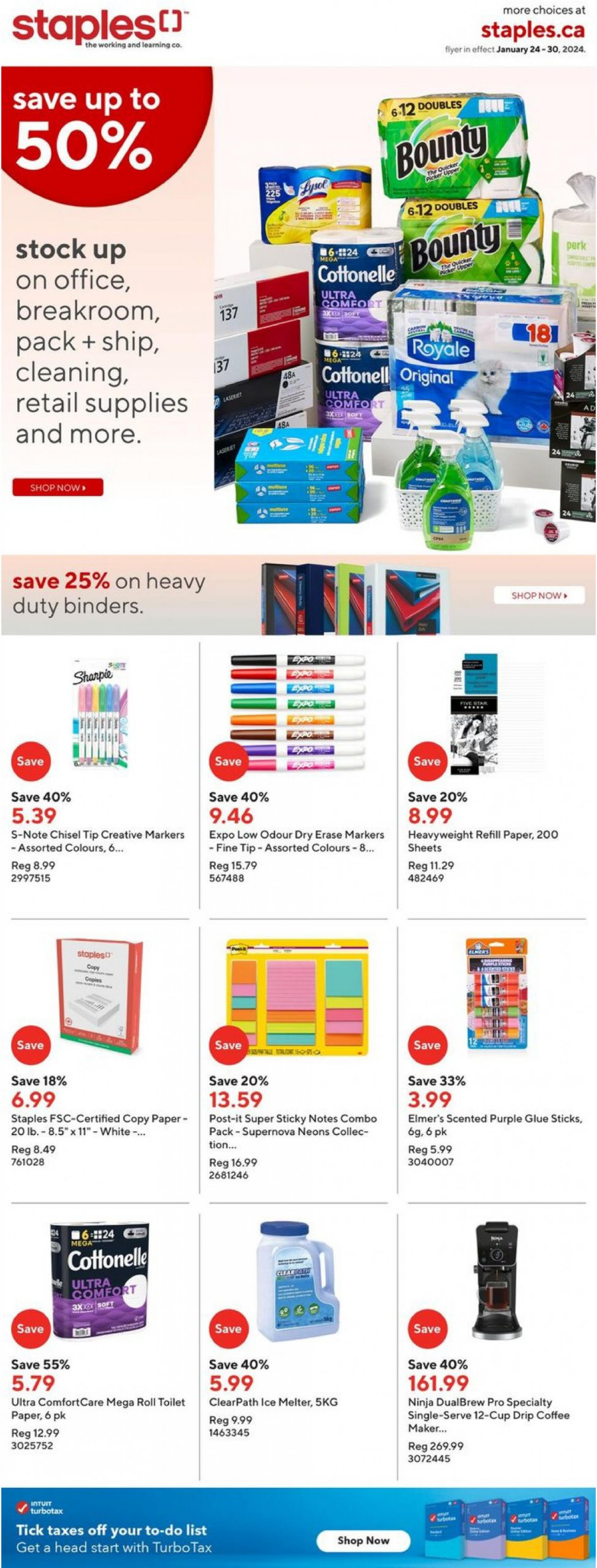 staples - Staples valid from 24.01.2024 - page: 1