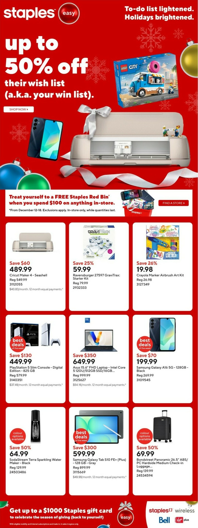 staples - Staples Flyer Valid From 12-12 to 12-18