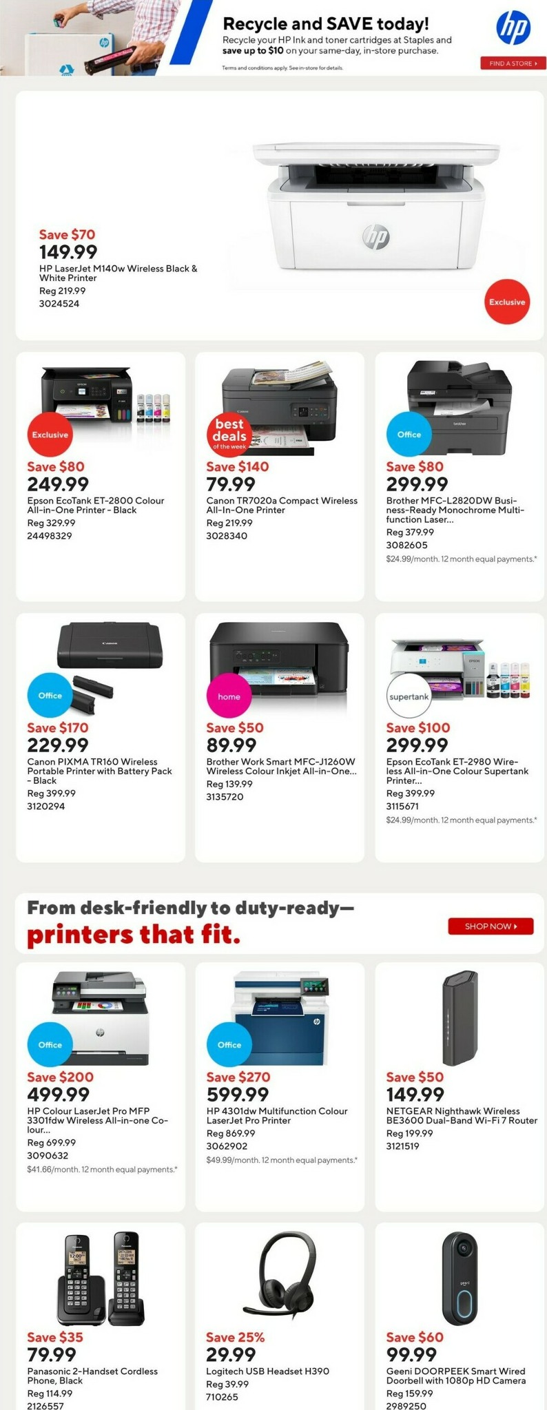 staples - Staples Flyer Valid From 01-23 to 01-29 - page: 13
