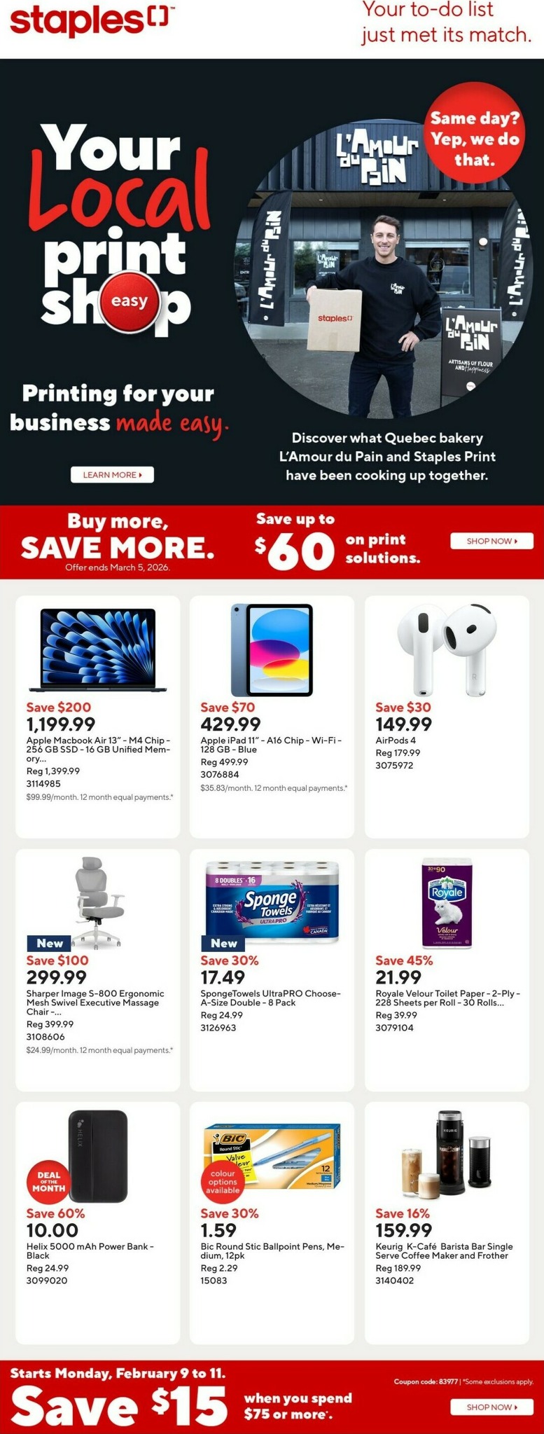 staples - Staples Flyer Valid From 2026-02-06 to 2026-02-12 - page: 1