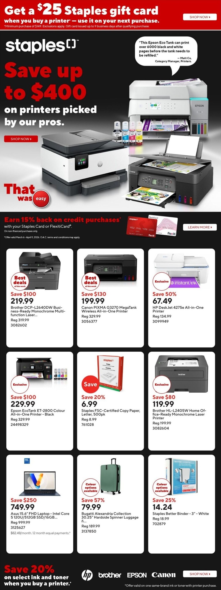 staples - Staples Flyer Valid From 2026-03-20 to 2026-03-26 - page: 1