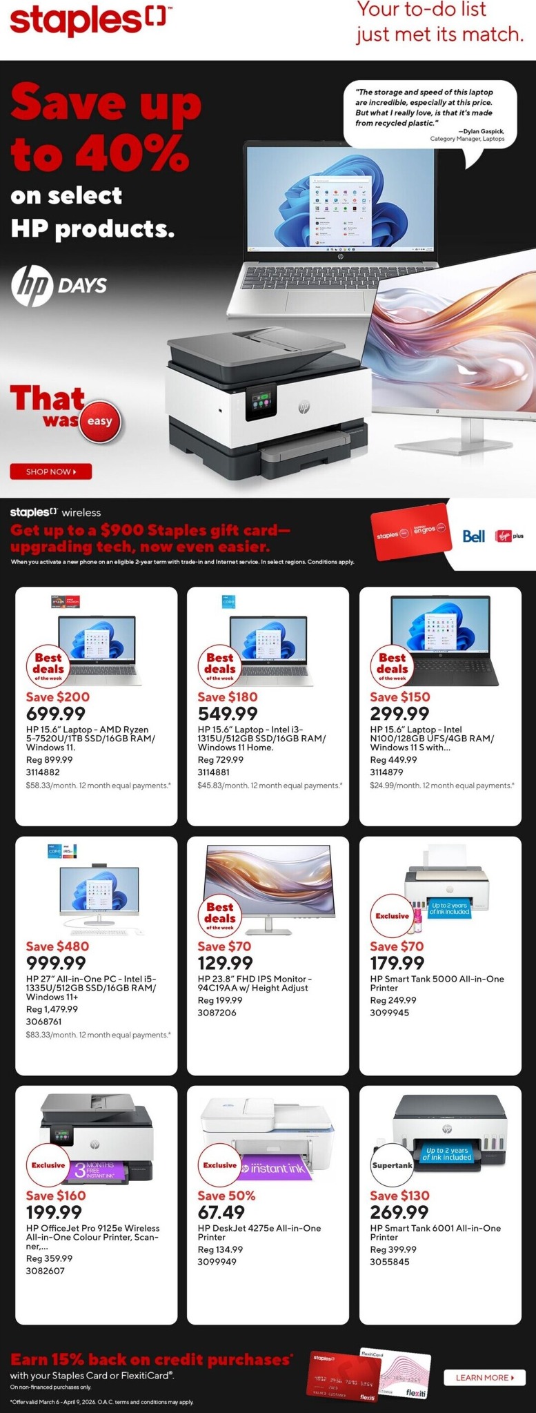 staples - Staples Flyer Valid From 2026-03-27 to 2026-04-02