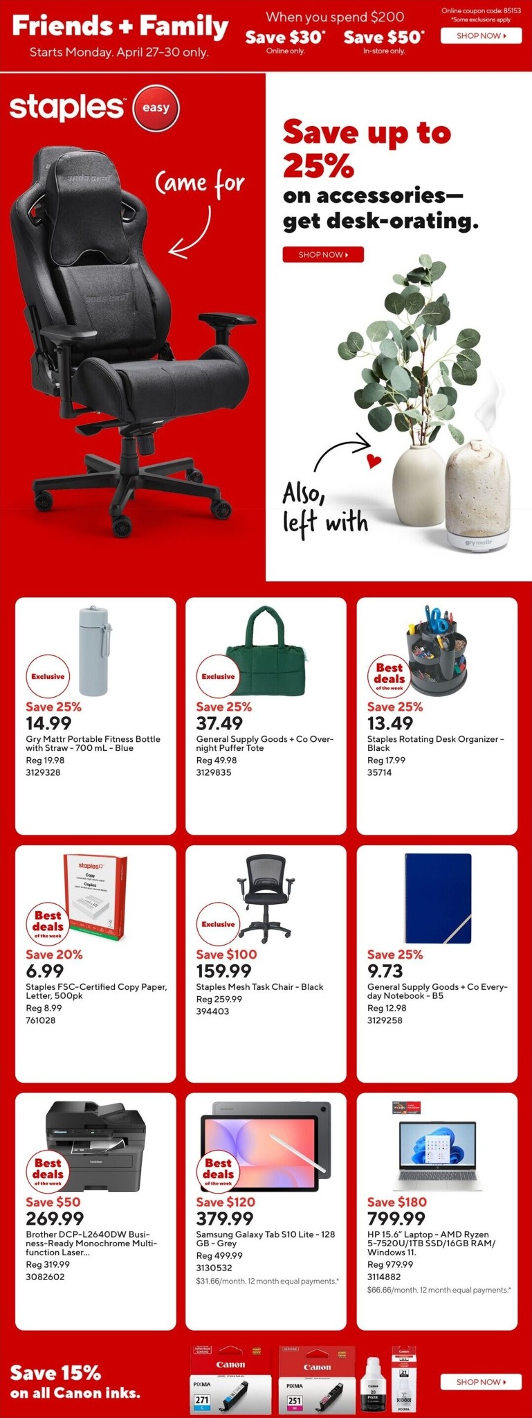 staples - Staples Flyer Valid from 2026-04-24 to 2026-04-30
