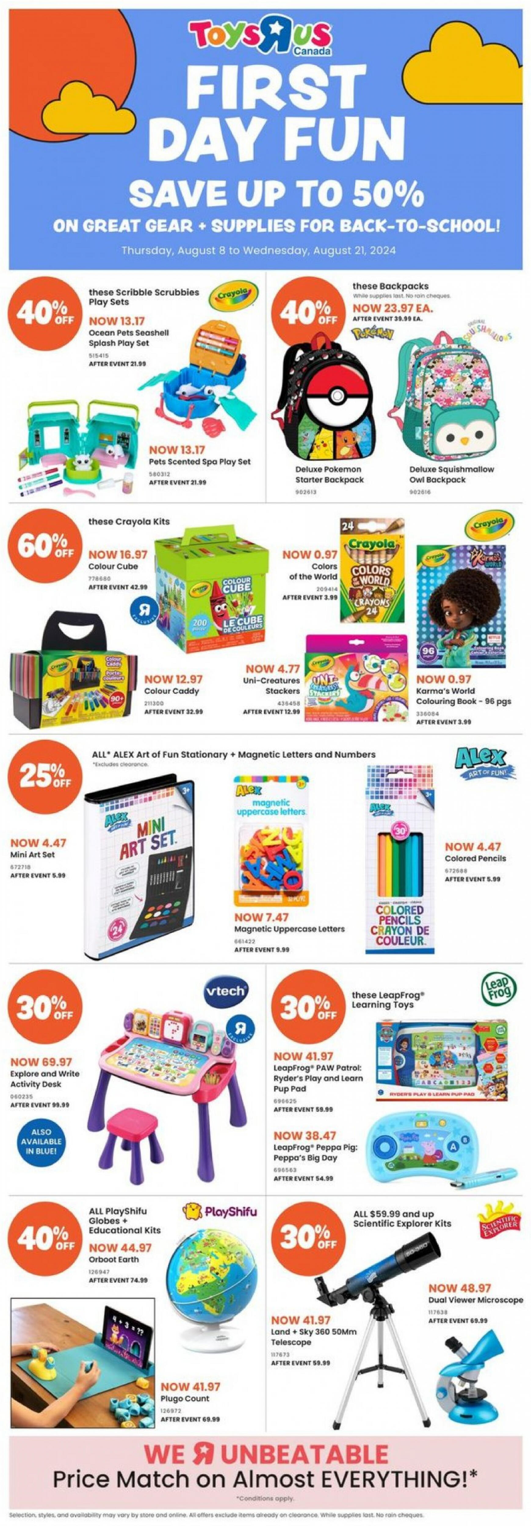 toys-r-us - Toysrus flyer current 08.08. - 21.08.