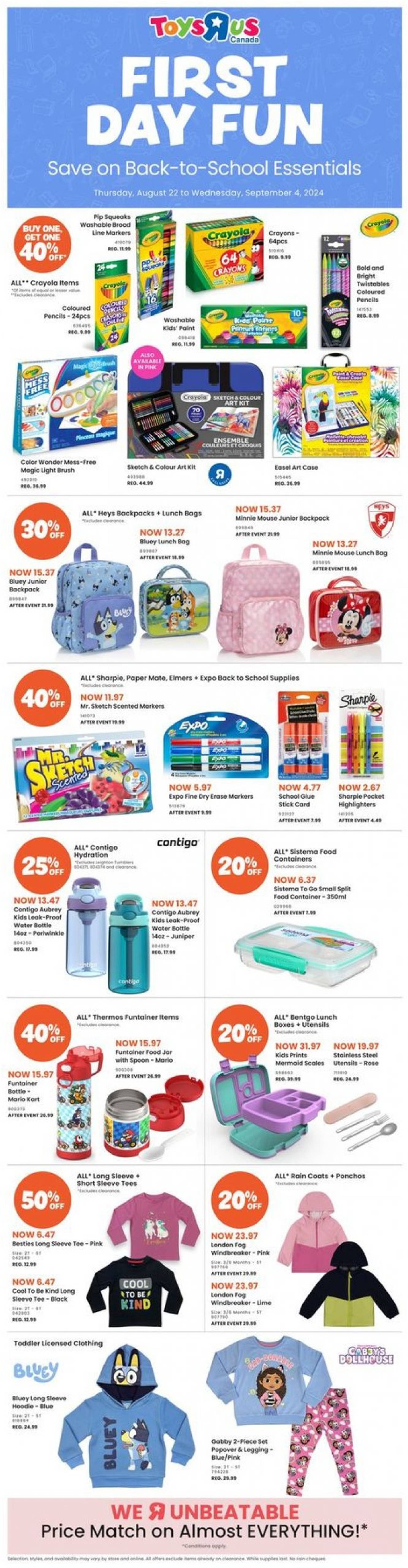 toys-r-us - Latest Toysrus flyer 22.08. - 04.09.