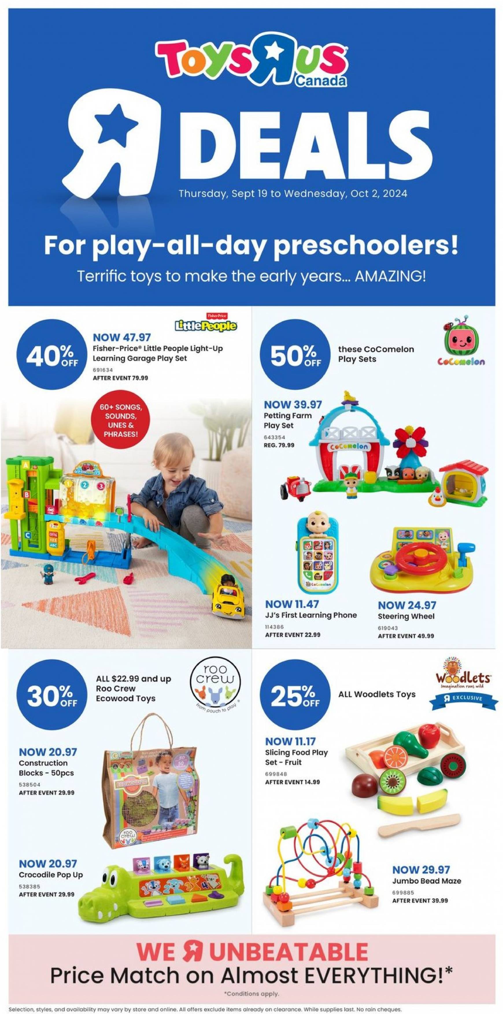 toys-r-us - Latest Toysrus flyer 19.09. - 02.10.