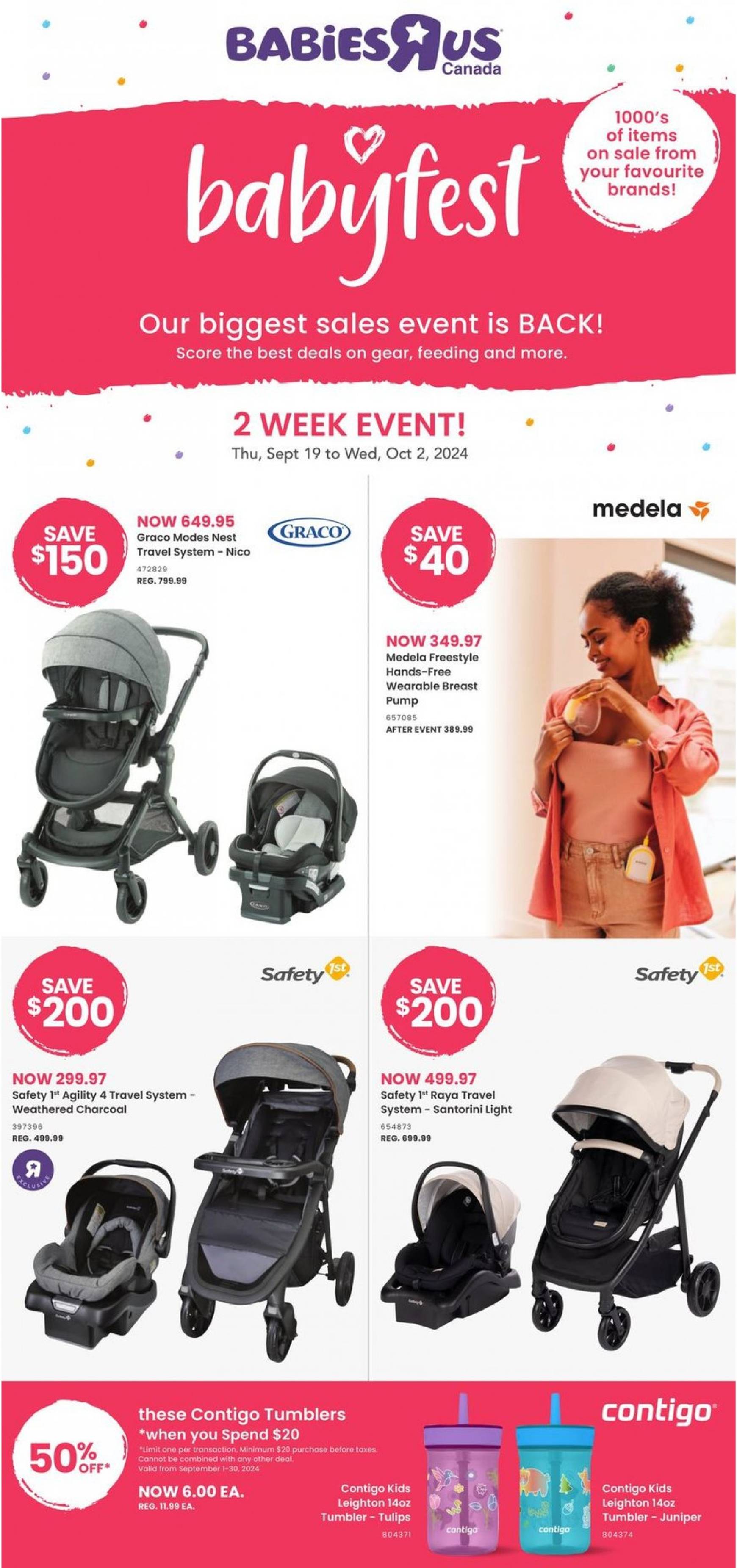 toys-r-us - Latest Toysrus - Babies flyer 19.09. - 02.10. - page: 1