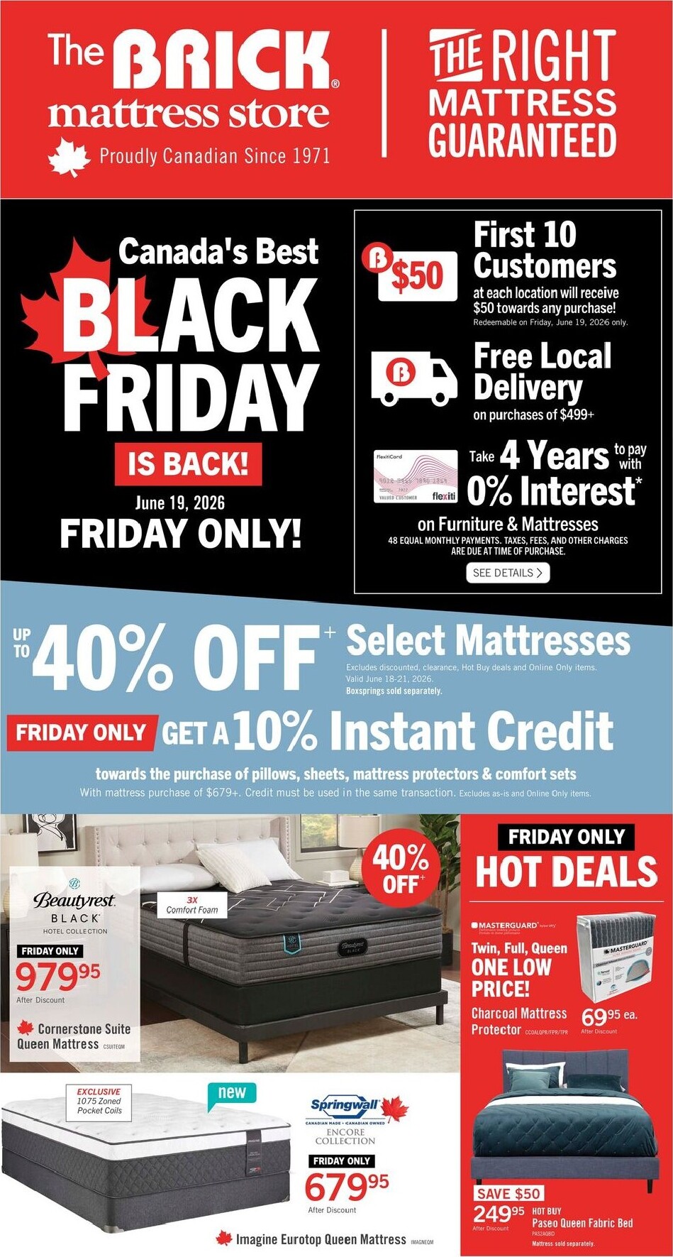 the-brick - The Brick Mattress Store Flyer Valid from 2026-06-18 to 2026-06-21