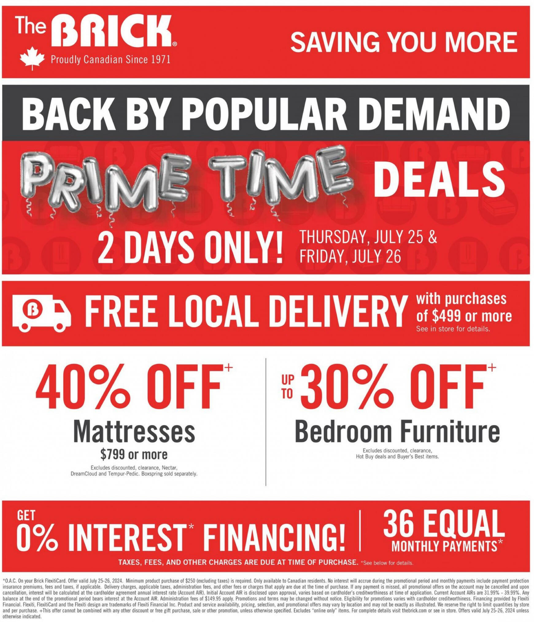 the-brick - The Brick - Prime Time Deals flyer current 18.07. - 31.07. - page: 1