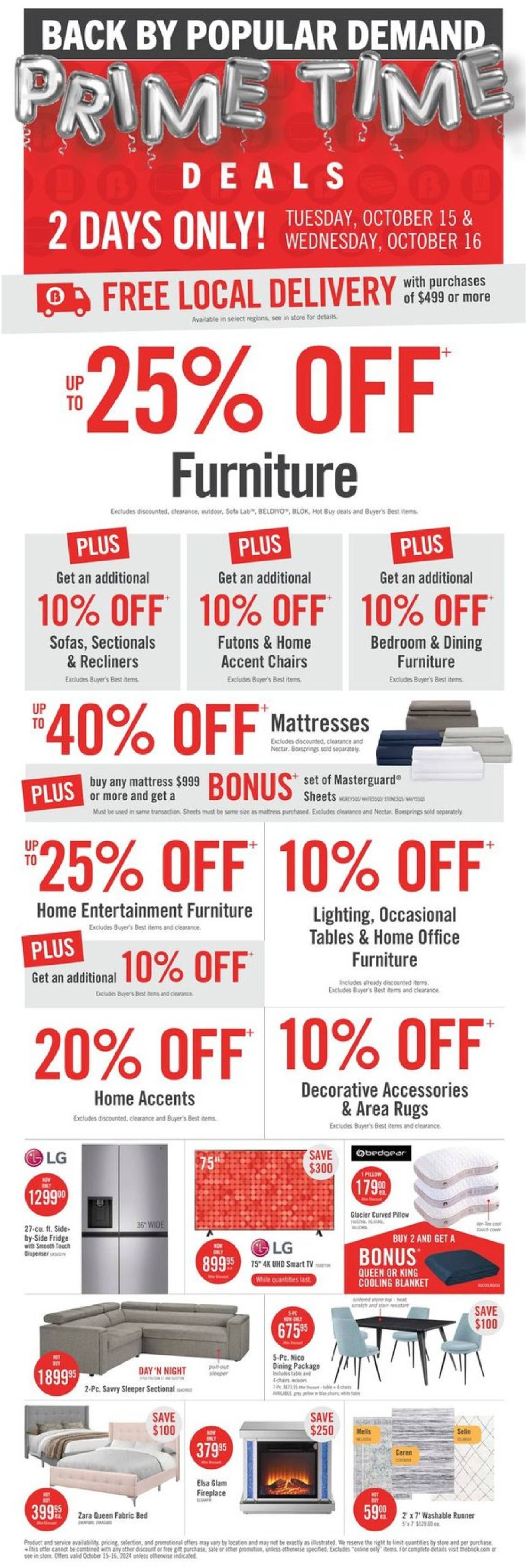 the-brick - The Brick Mattress Store flyer valid from 11.10. - 23.10.