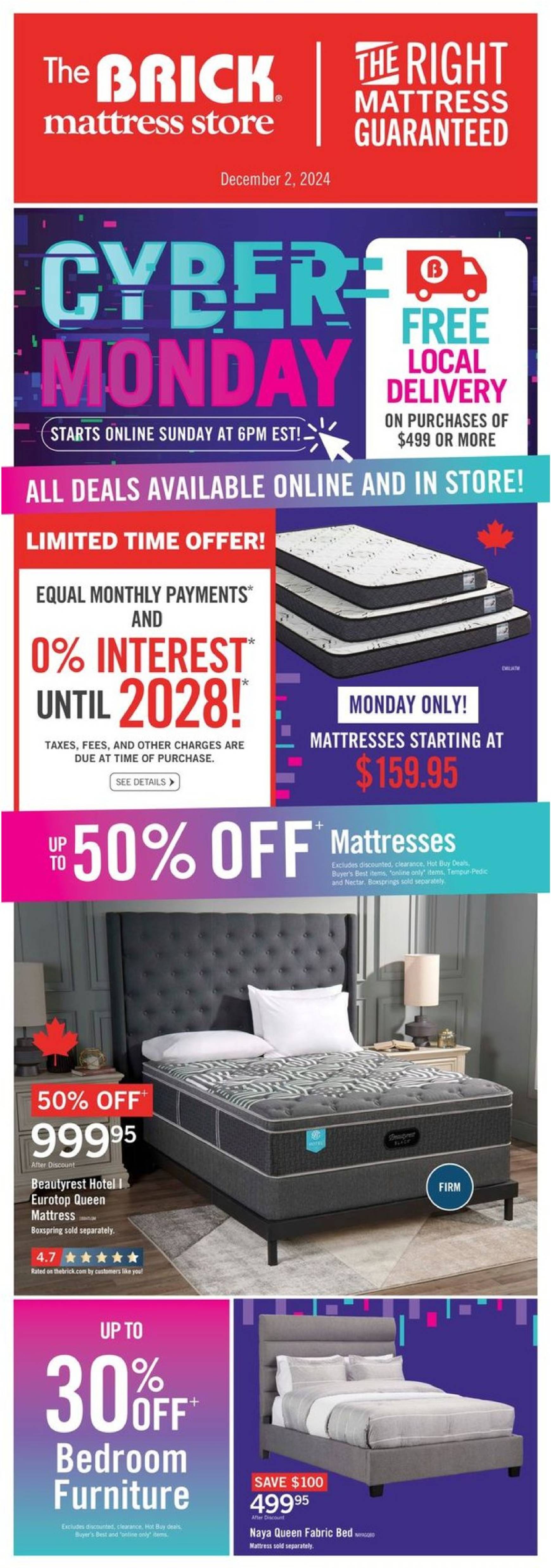 the-brick - The Brick Mattress Store flyer valid from 12-01 - 12-02