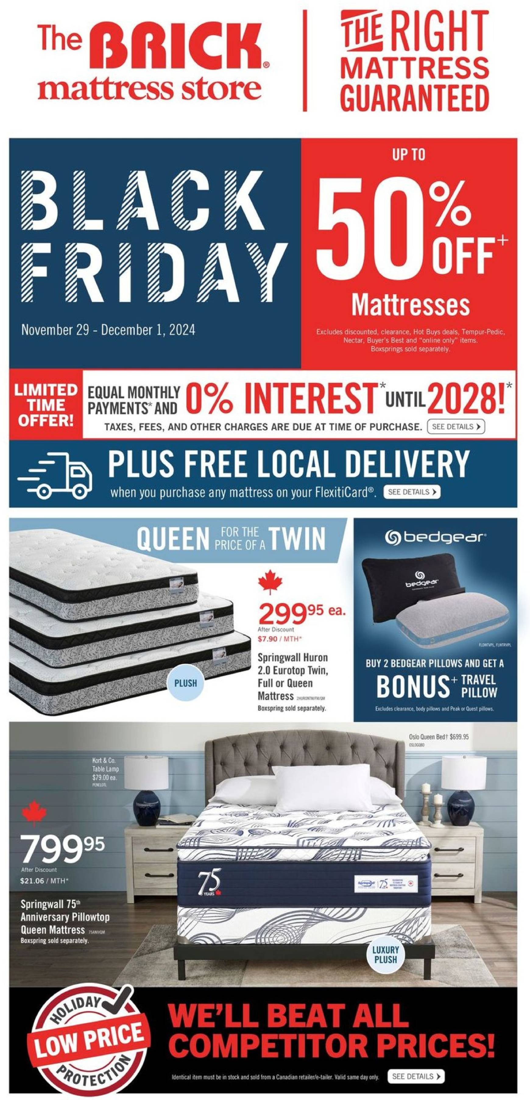 the-brick - The Brick Mattress Store flyer valid from 11-29 - 12-01