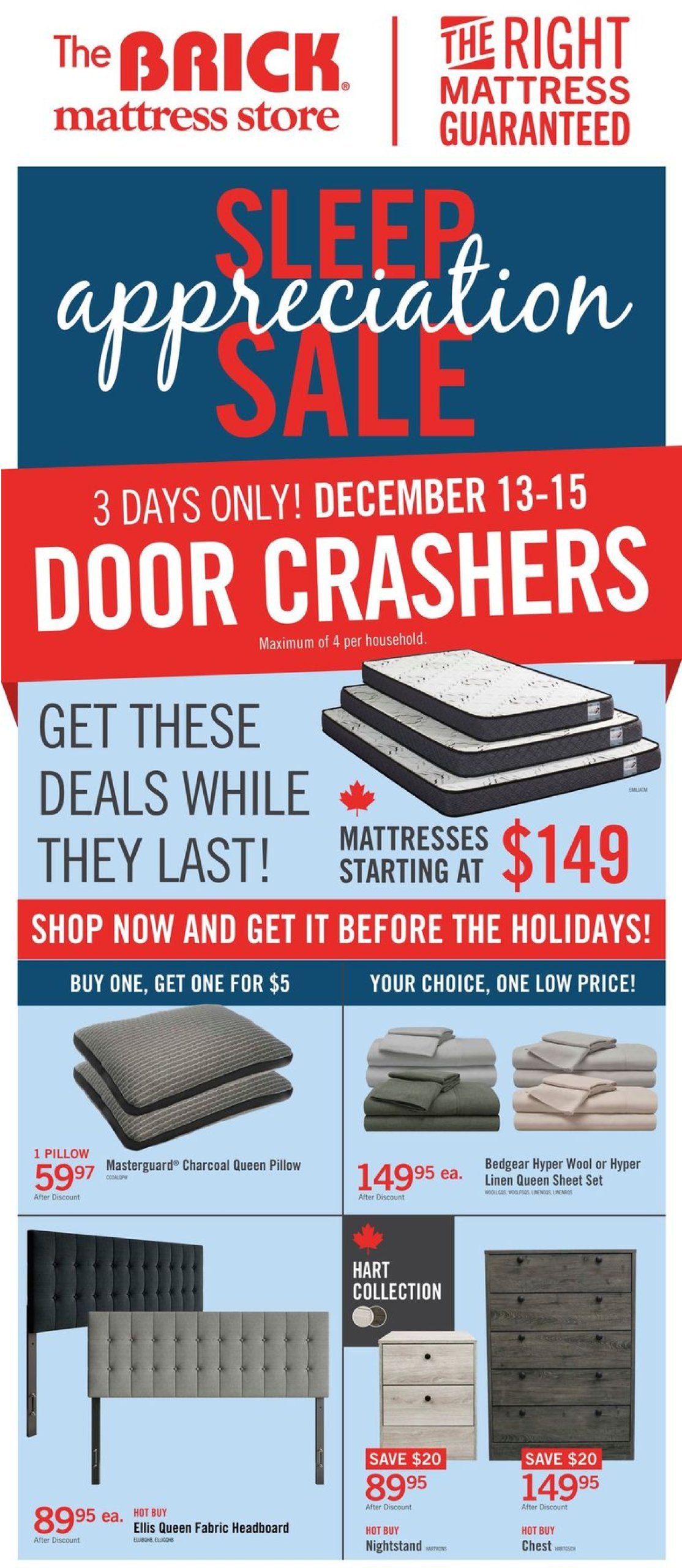 the-brick - The Brick Mattress Store flyer valid from 12-13 - 12-15