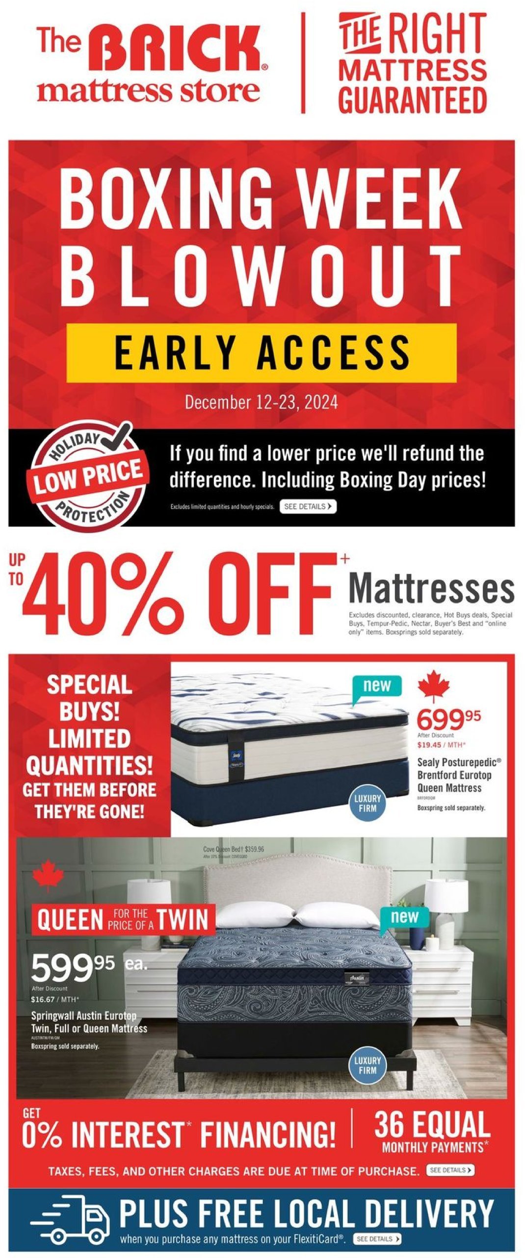 the-brick - The Brick Mattress Store flyer valid from 12-12 - 12-23