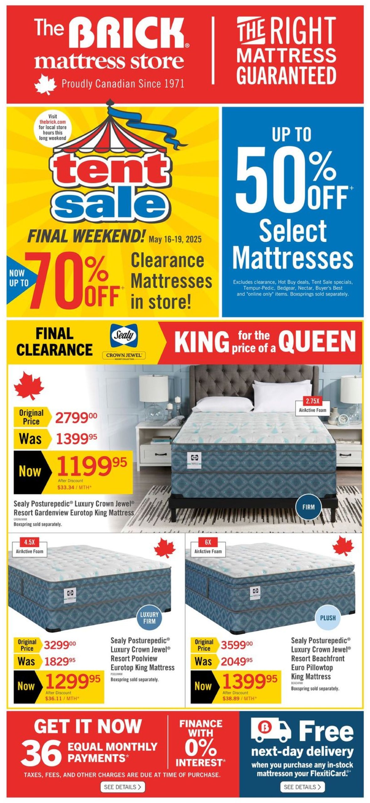 the-brick - The Brick - Mattress Store flyer valid from 05-16 - 05-19