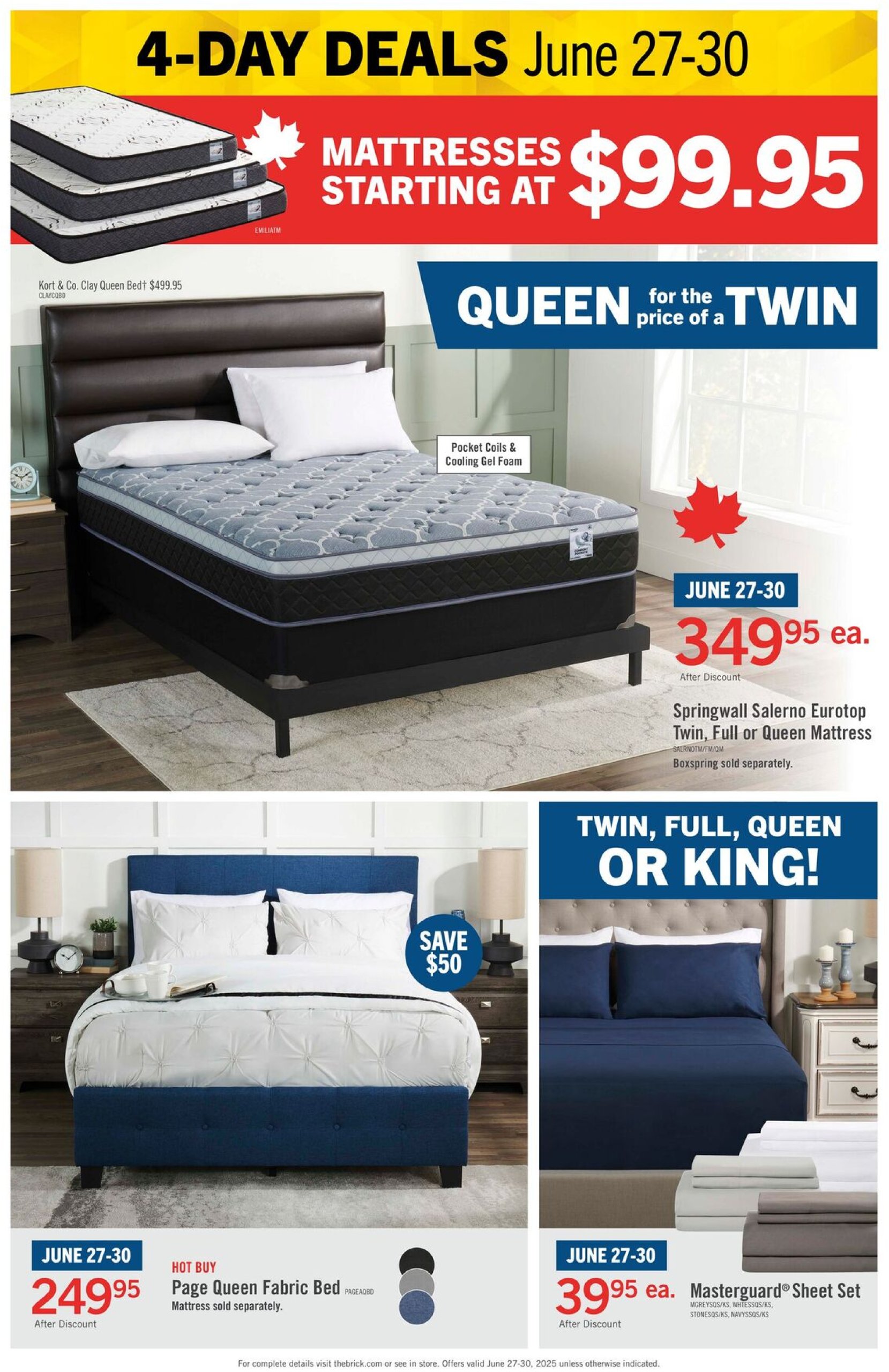 the-brick - The Brick Mattress Store flyer valid from 06-27 - 06-30 - page: 2
