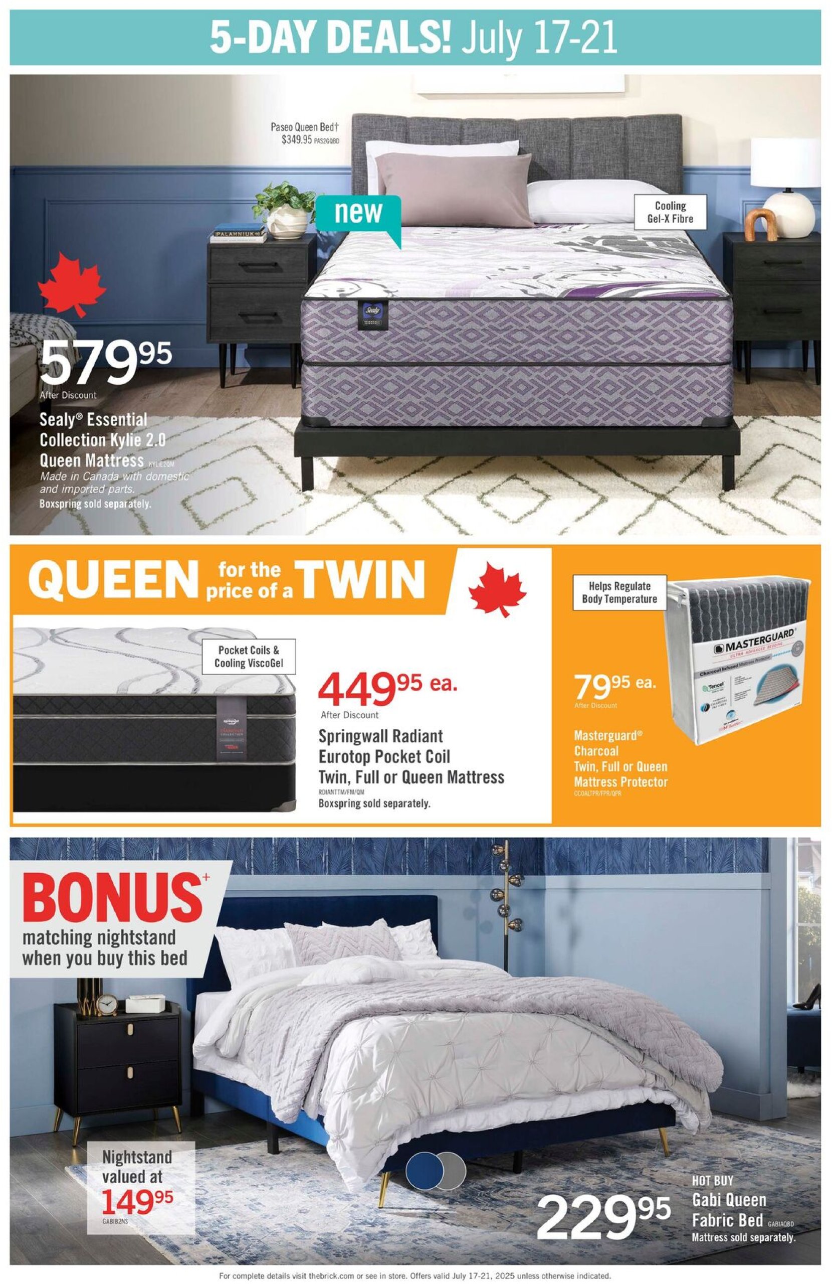 the-brick - The Brick - Mattress Store flyer valid from 07-17 - 07-21 - page: 2