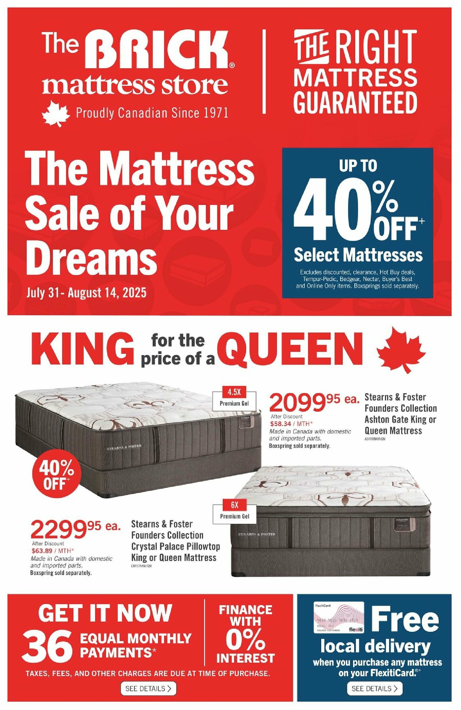 the-brick - The Brick Mattress Store flyer valid from 07-31 - 08-14 - page: 2