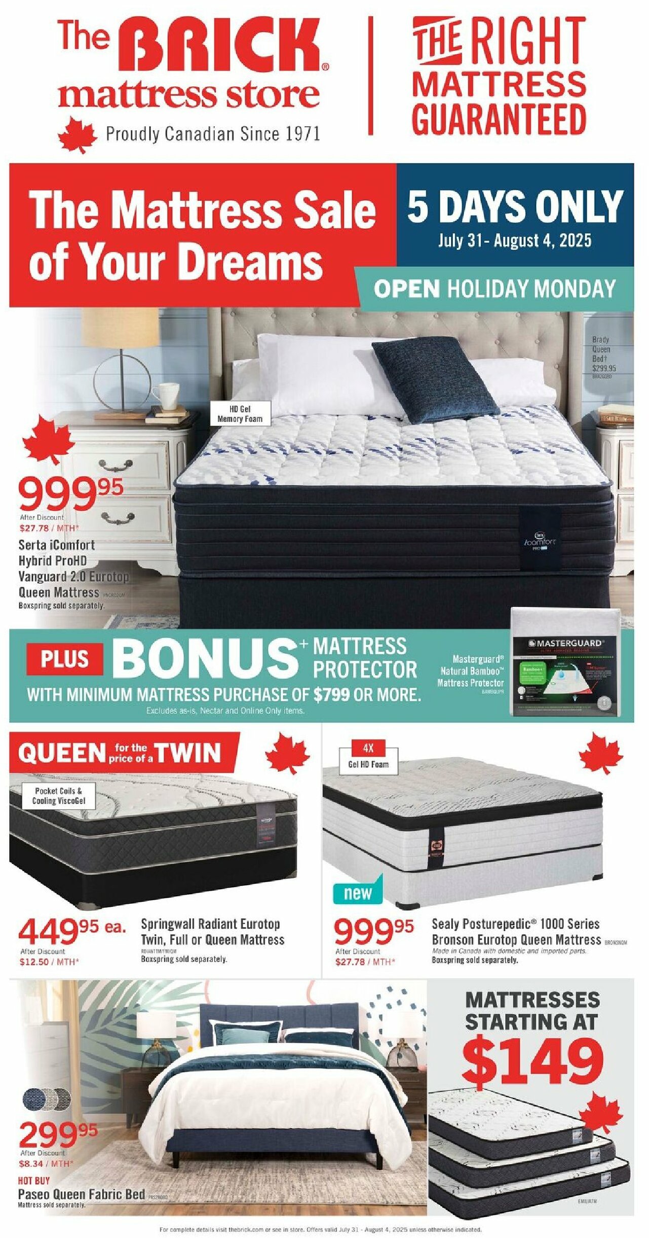the-brick - The Brick Mattress Store flyer valid from 07-31 - 08-14