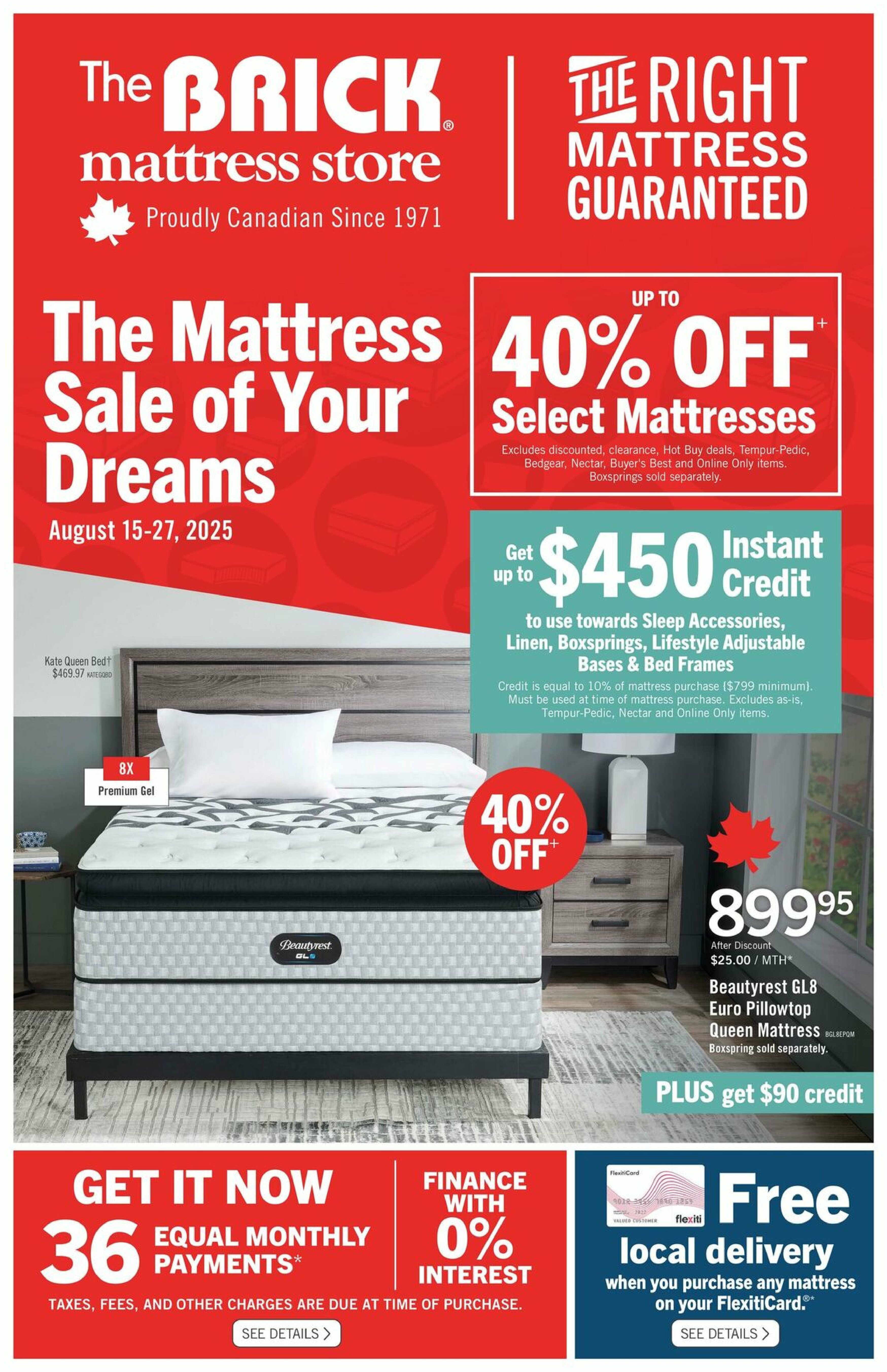 the-brick - The Brick Mattress Store 3 flyer valid from 08-15 - 08-27
