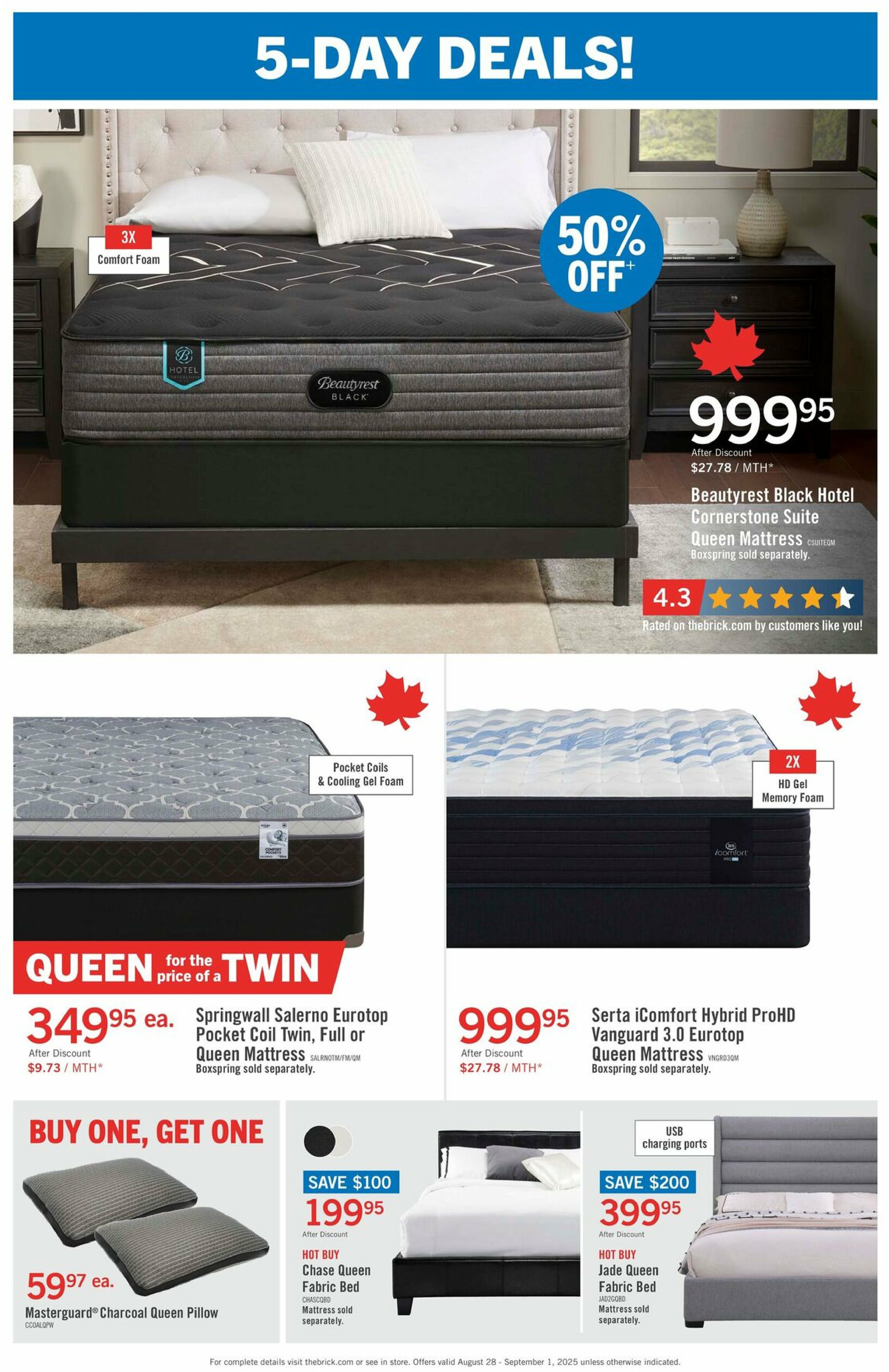 the-brick - The Brick Mattress Store flyer valid from 08-28 - 09-11 - page: 2