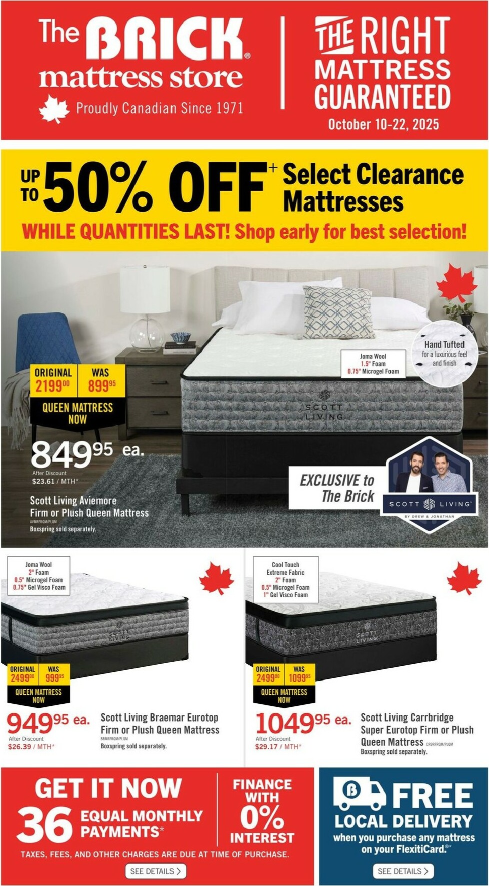 the-brick - The Brick Mattress Store Flyer Valid From 10-10 to 10-22