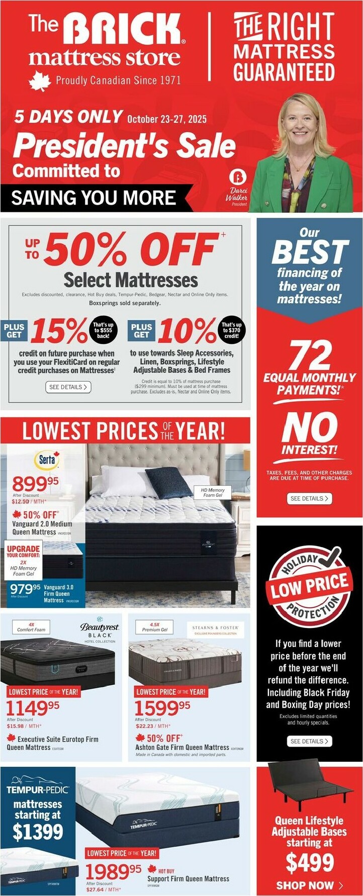 the-brick - The Brick Mattress Store Flyer Valid From 10-23 to 10-27