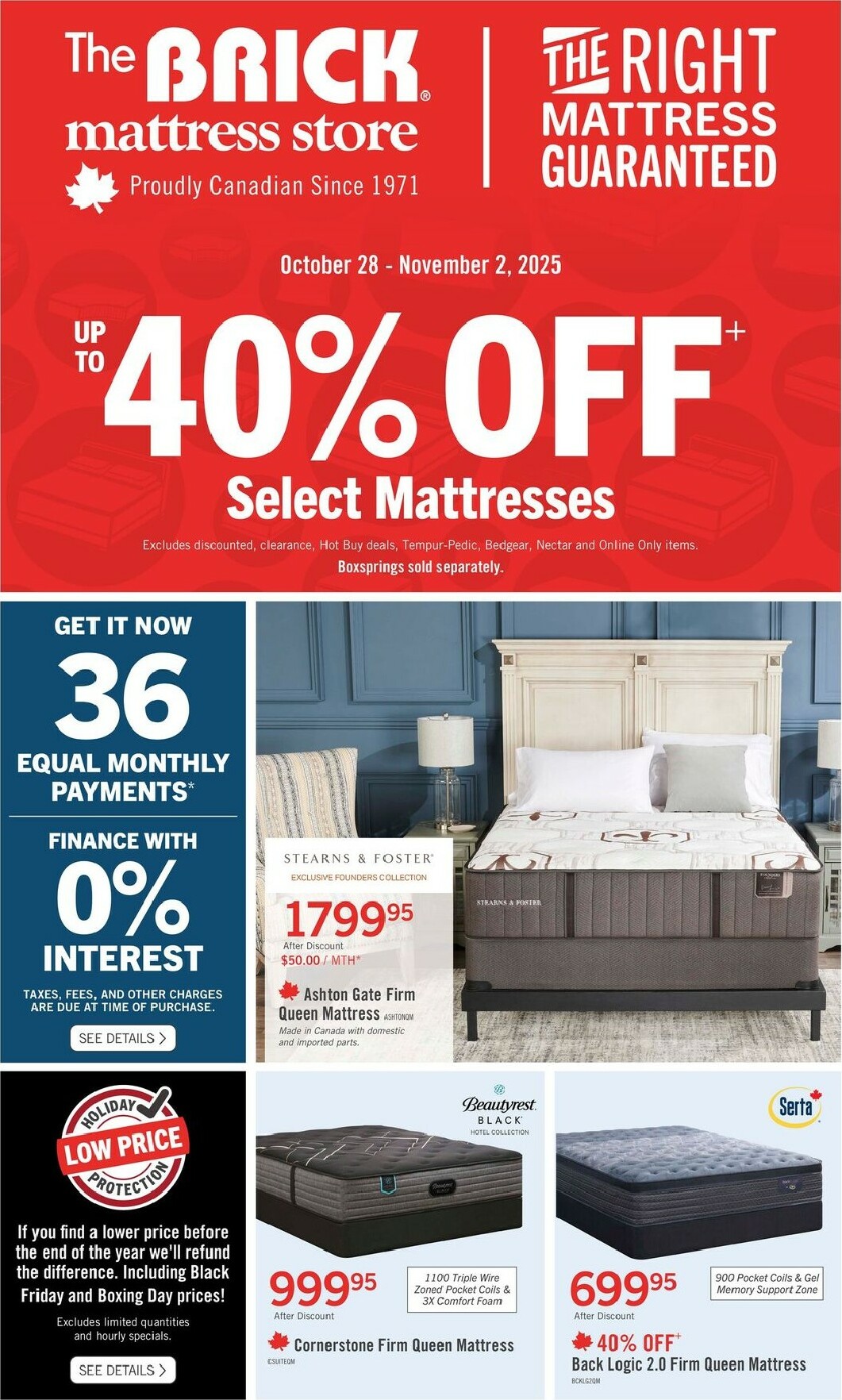the-brick - The Brick Mattress Store Flyer Valid From 10-28 to 11-02