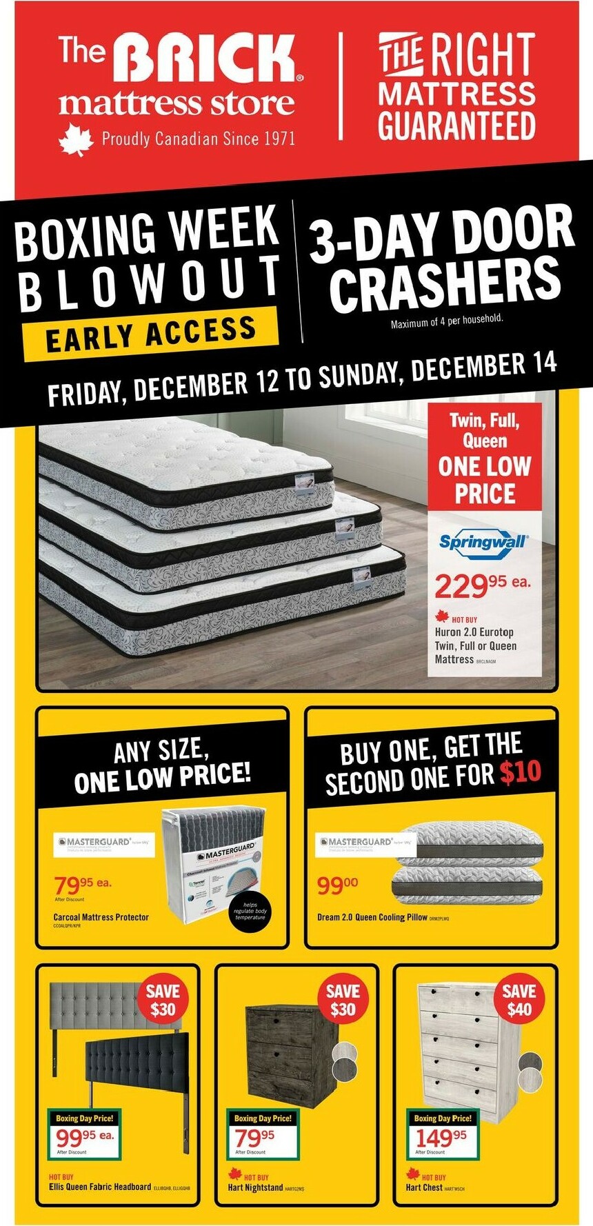 the-brick - The Brick Mattress Store Flyer Valid From 12-12 to 12-22