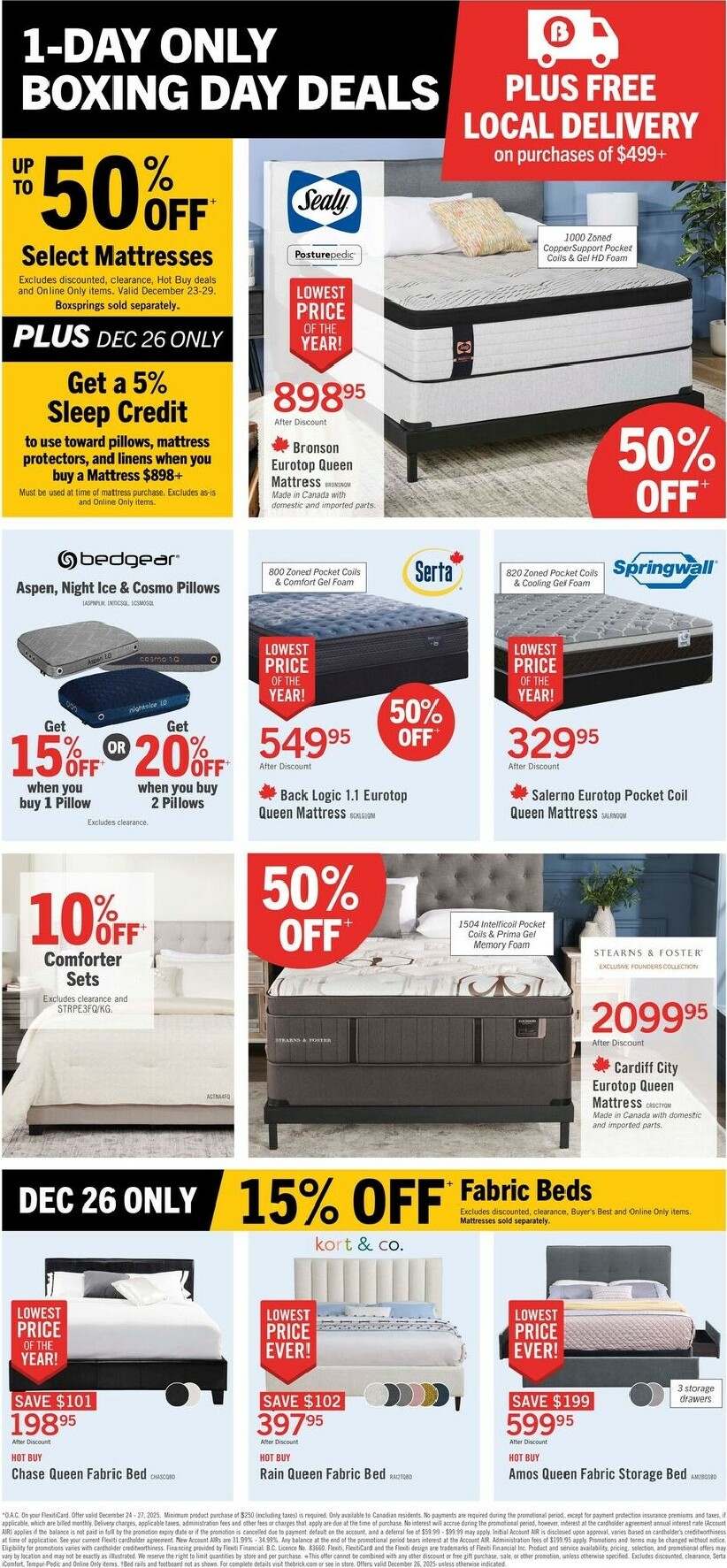the-brick - The Brick Mattress Store Flyer Valid From 12-23 to 12-29 - page: 3
