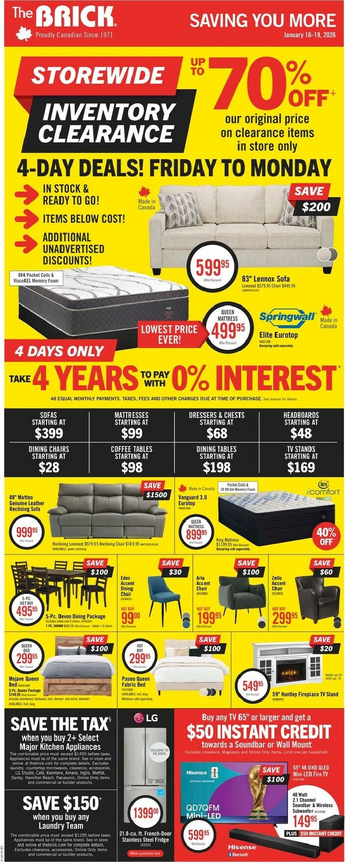 the-brick - The Brick Flyer Valid From 01-13 to 01-28 - page: 1