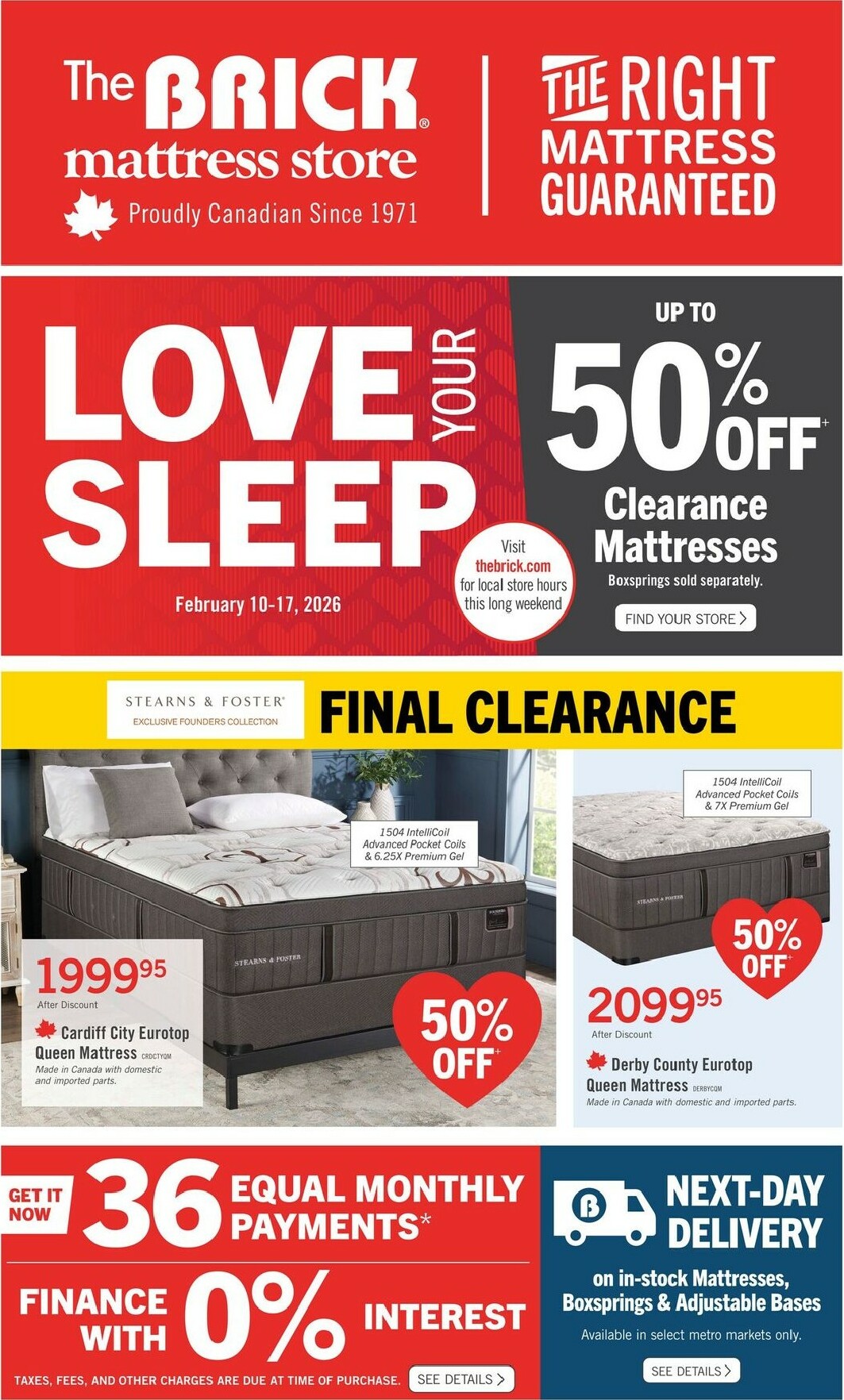 the-brick - The Brick - Final Clearance Flyer Valid From 2026-02-10 to 2026-02-17