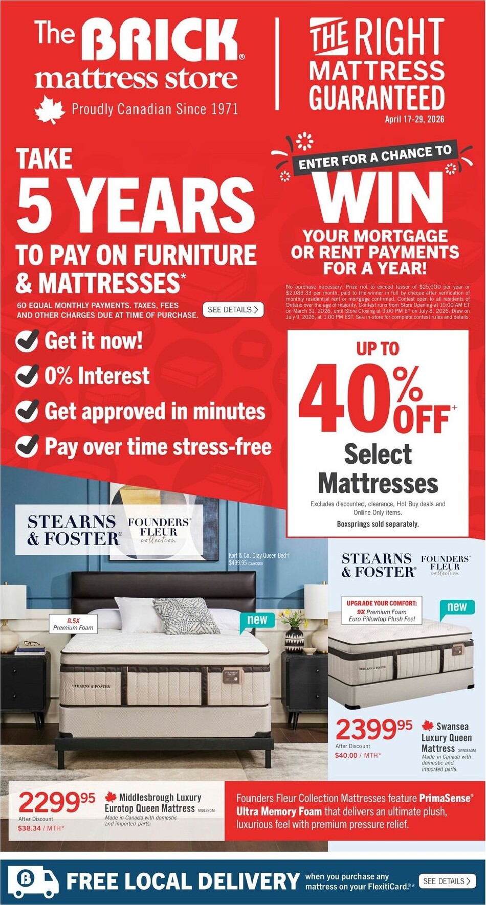 the-brick - The Brick Mattress Store Flyer Valid from 2026-04-17 to 2026-04-29 - page: 2