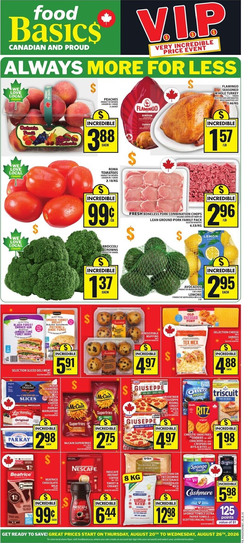 food-basics - New Food Basics Flyer for This Week – 2026-08-20 to 2026-08-26 - page: 1