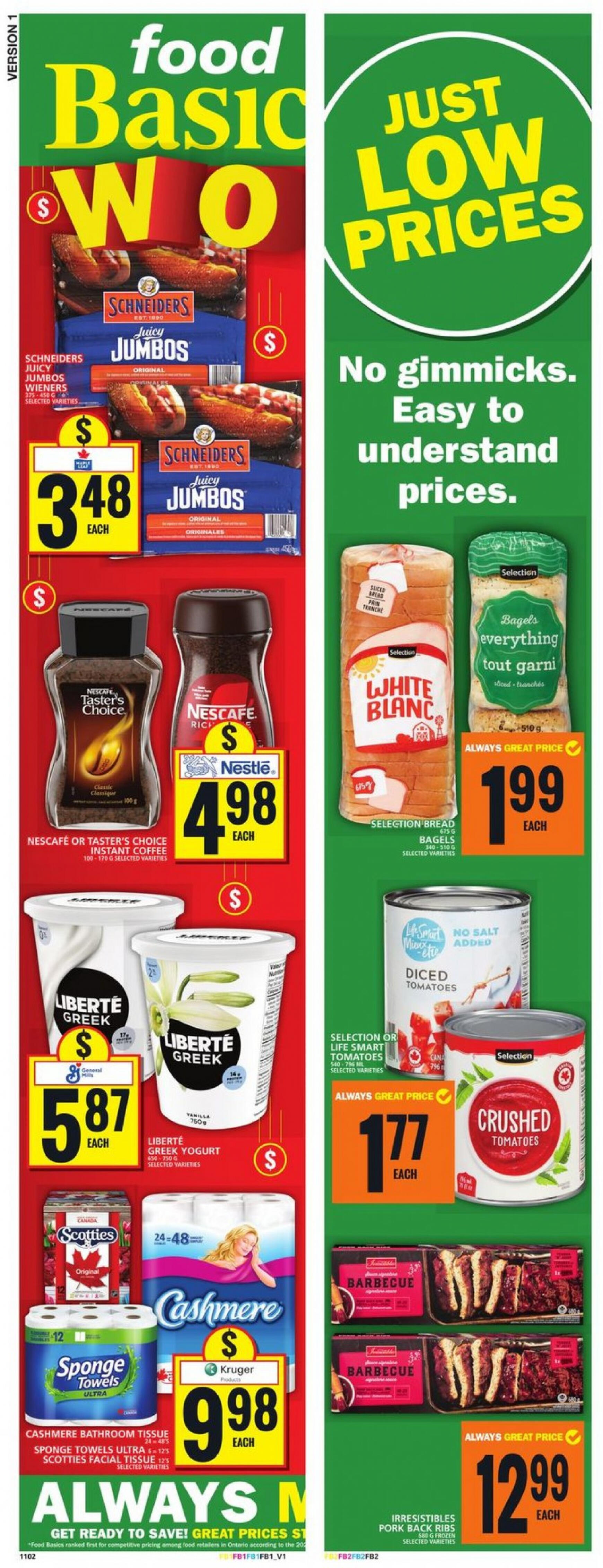 food-basics - Food Basics flyer current 11.07. - 17.07. - page: 1