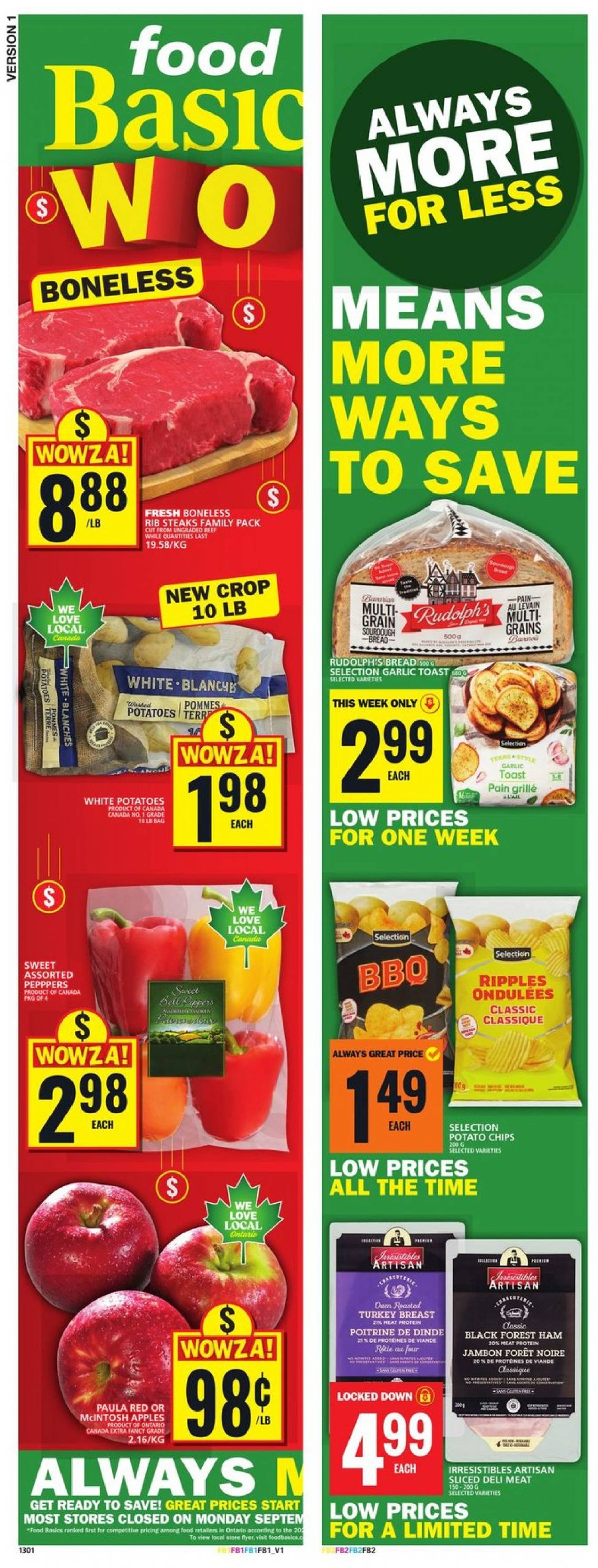 food-basics - Latest Food Basics flyer 29.08. - 04.09.