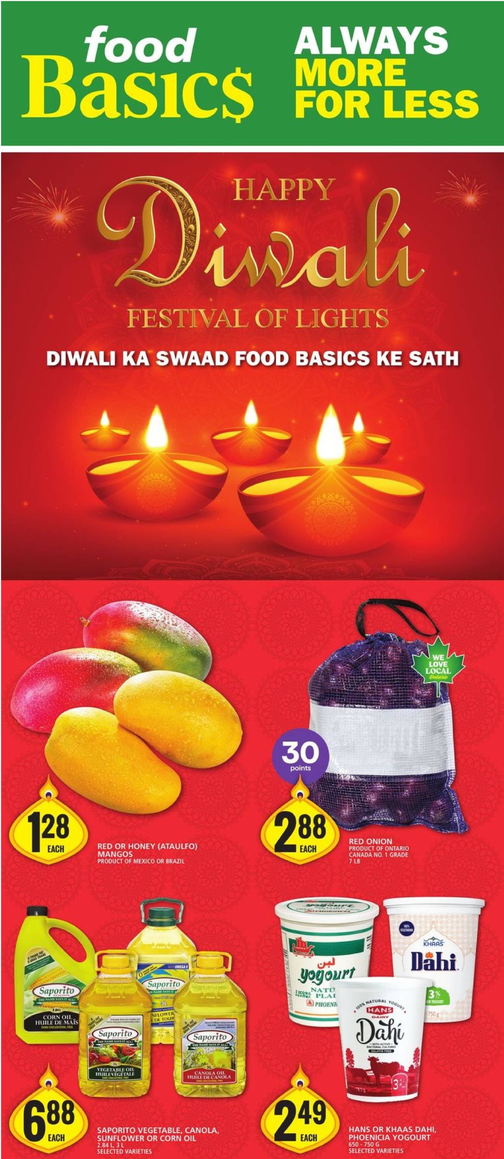 food-basics - Food Basics - Happy Diwali flyer valid from 31.10. - 06.11.