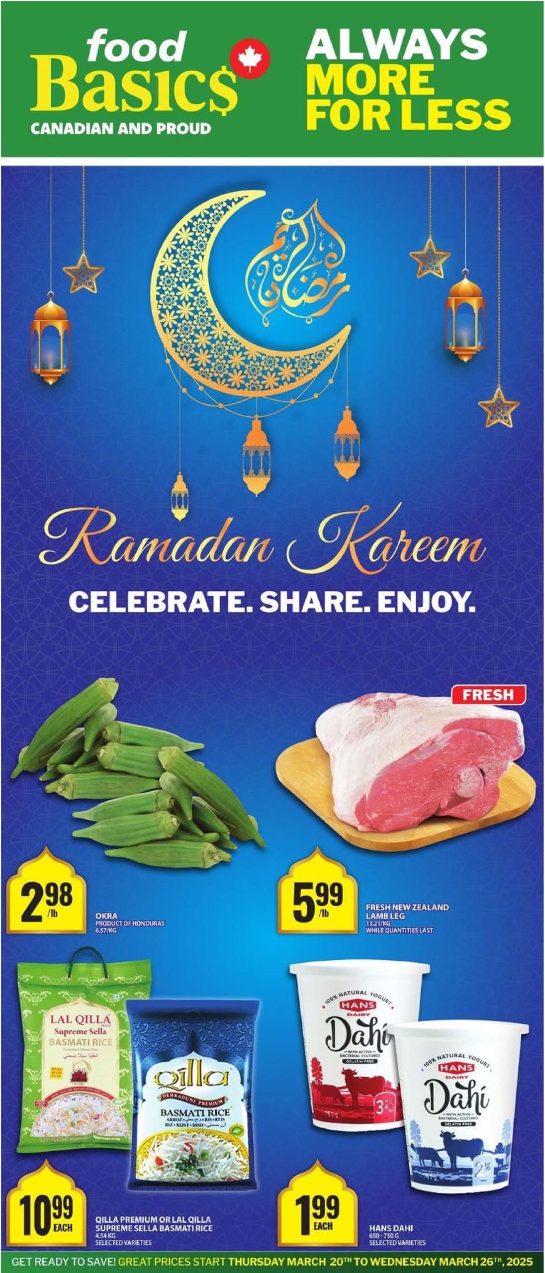 food-basics - Food Basics - Ramadan flyer valid from 03-20 - 03-26 - page: 1