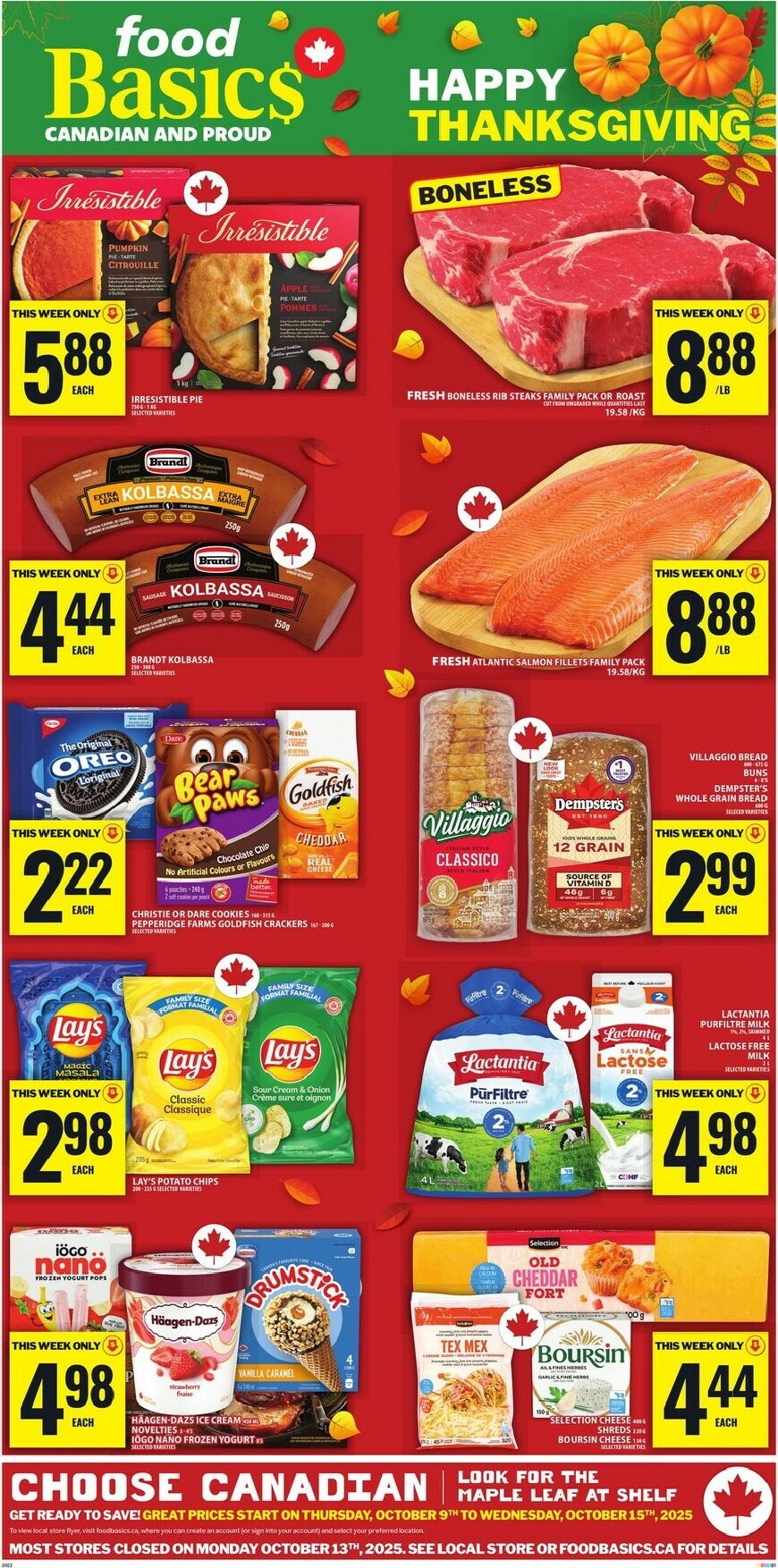 food-basics - Food Basics flyer valid from 10-09 - 10-15 - page: 1