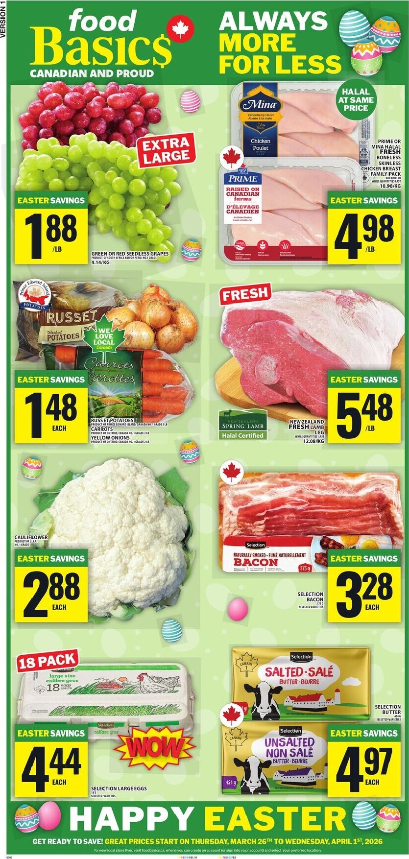 food-basics - Food Basics Flyer Valid From 2026-03-26 to 2026-04-01