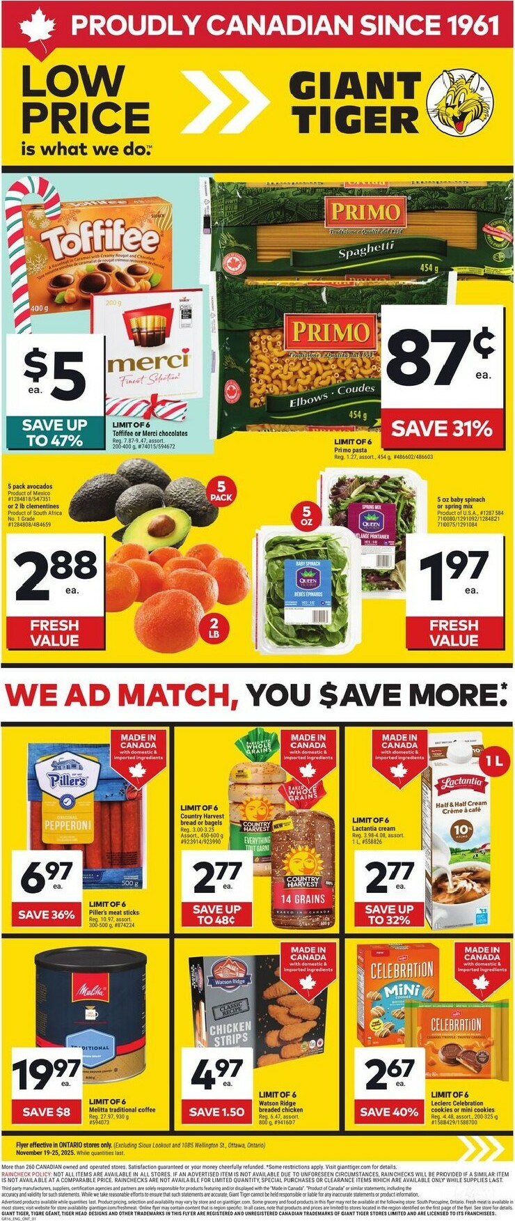 giant-tiger - Giant Tiger Flyer Valid From 11-19 to 11-25 - page: 1