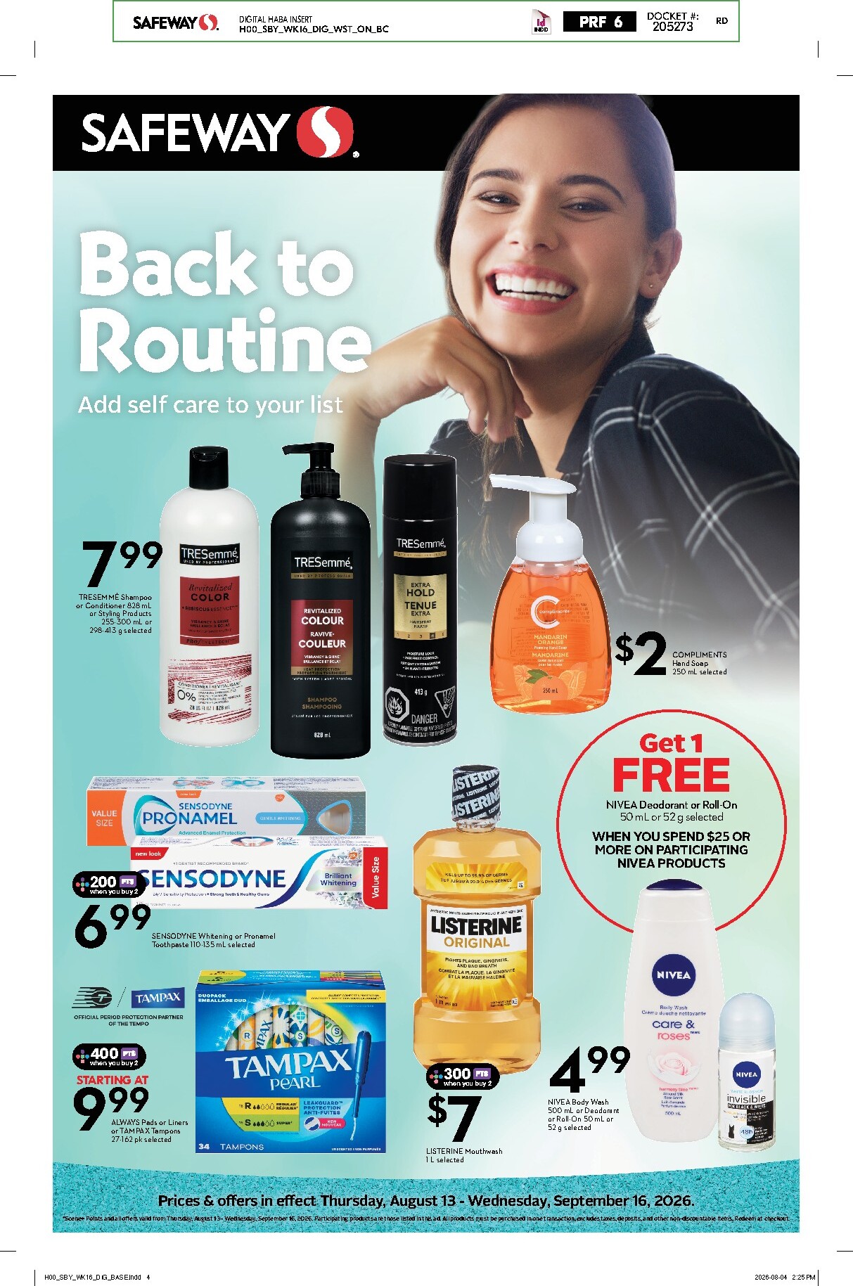 safeway - New Safeway - Health & Beauty Flyer for This Week – 2026-08-13 to 2026-09-16