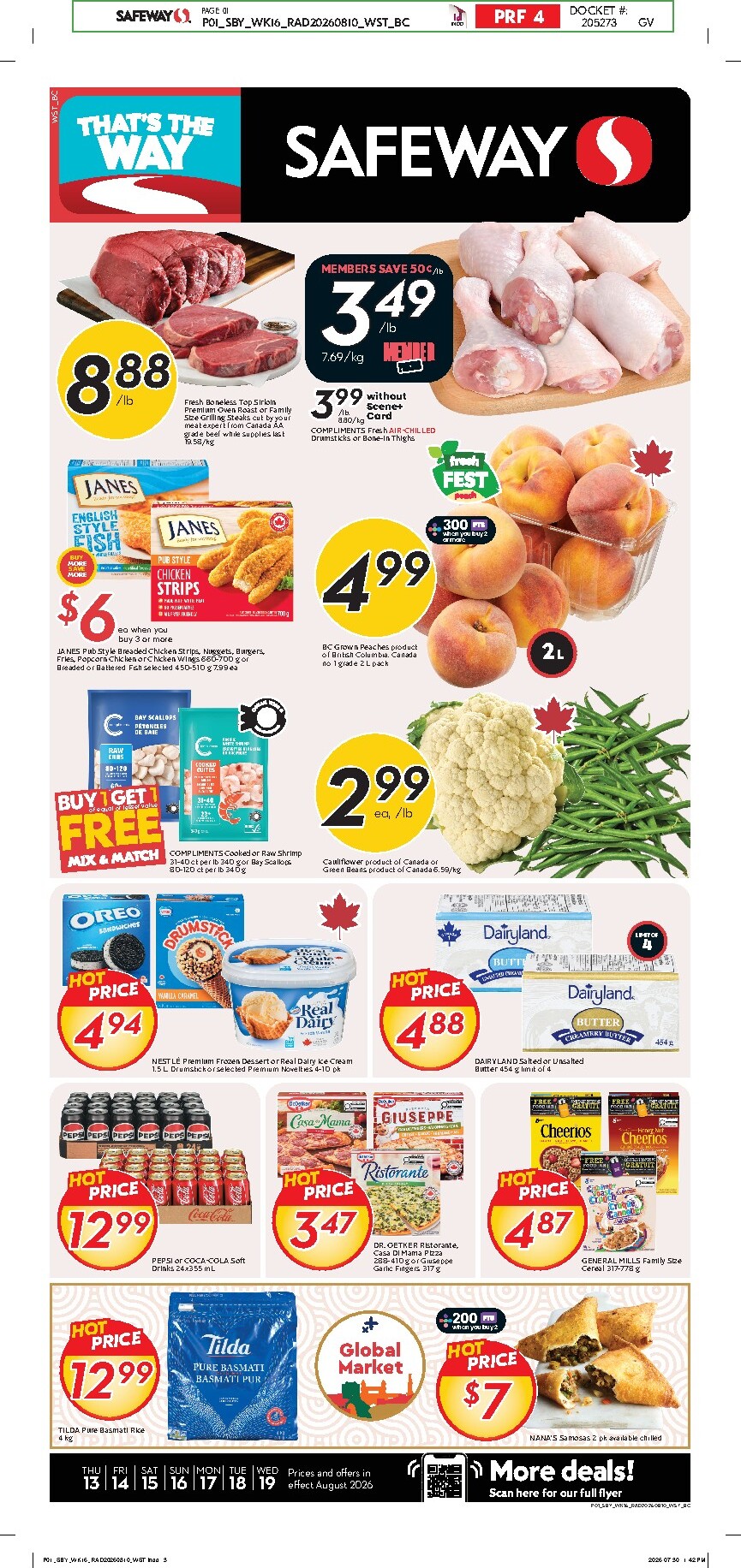 safeway - New Safeway Flyer for This Week – 2026-08-13 to 2026-08-19 - page: 1