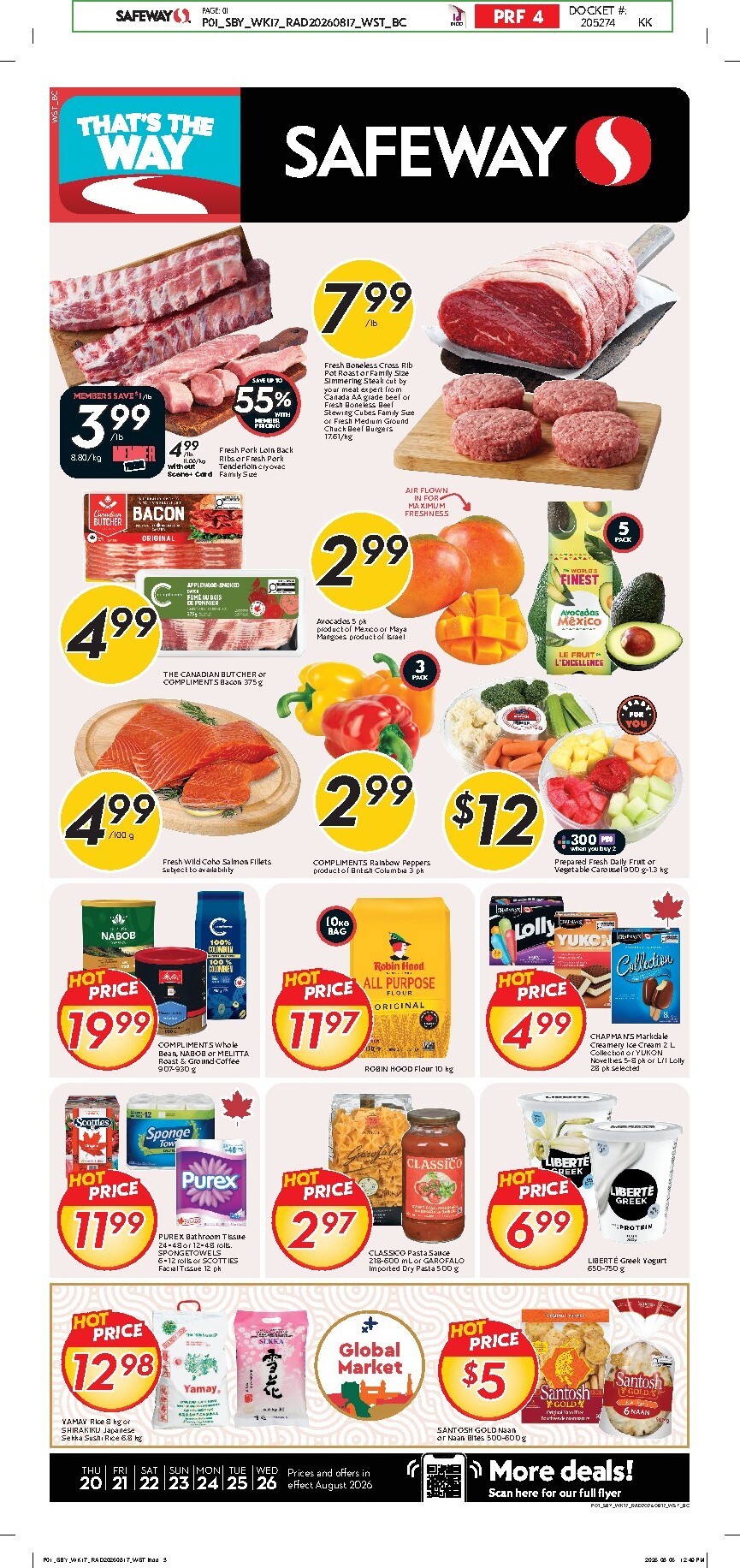 safeway - New Safeway Flyer for This Week – 2026-08-20 to 2026-08-26 - page: 1