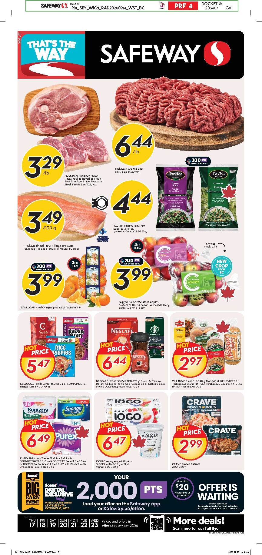 safeway - New Safeway Flyer for This Week – 2026-09-17 to 2026-09-23 - page: 1
