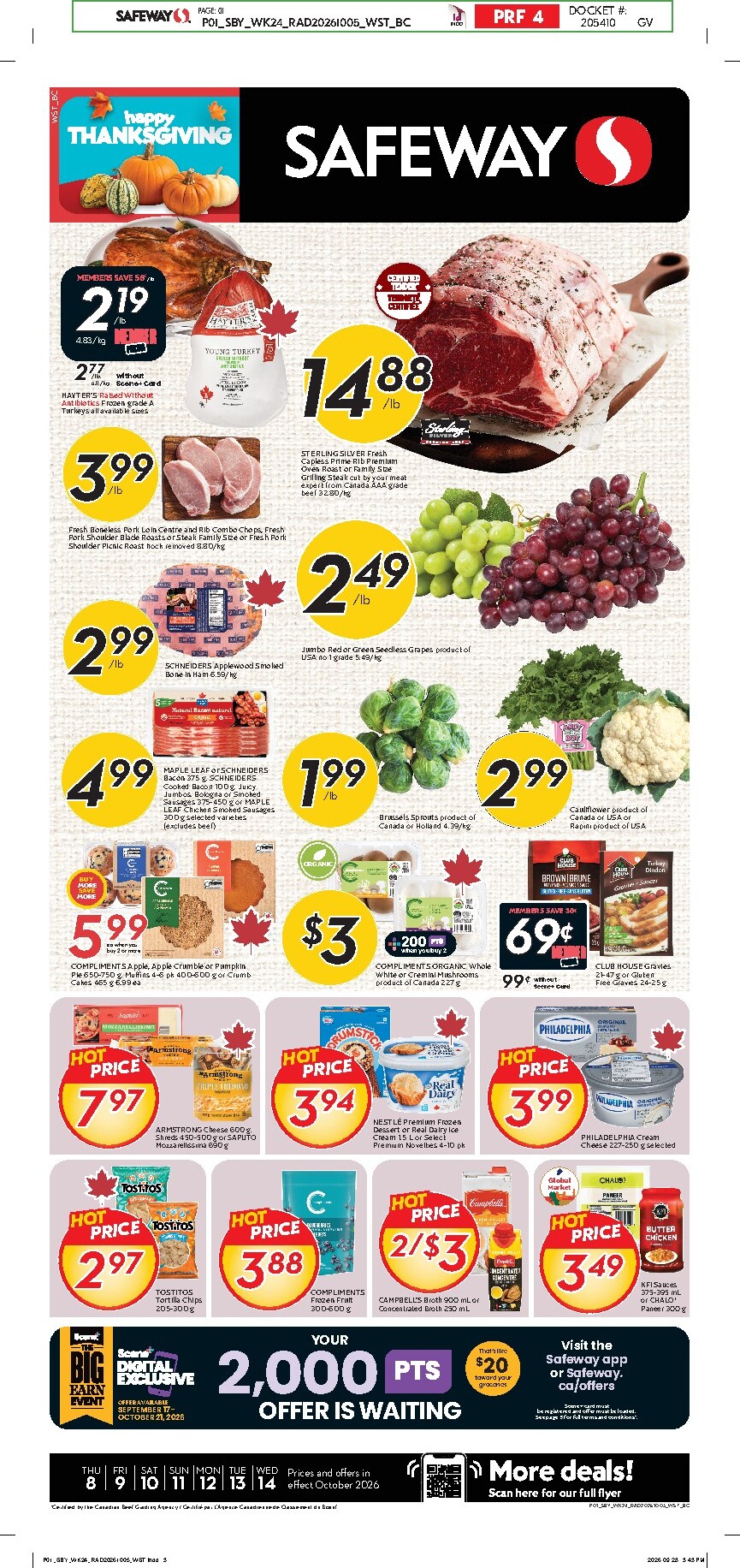 safeway - New Safeway Flyer for This Week – 2026-10-08 to 2026-10-14 - page: 1