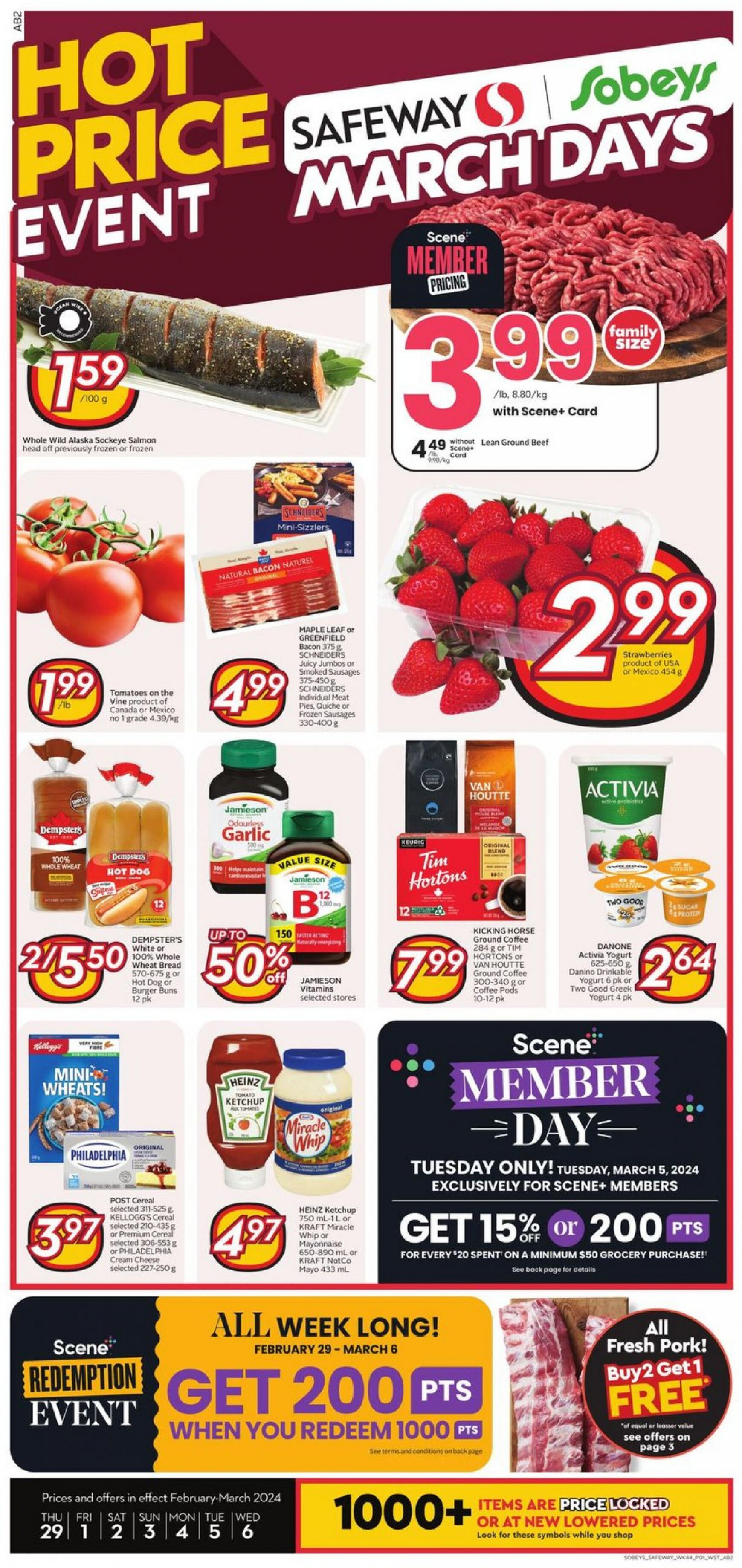 safeway - Safeway - Weekly Flyer valid from 29.02.2024 - page: 1